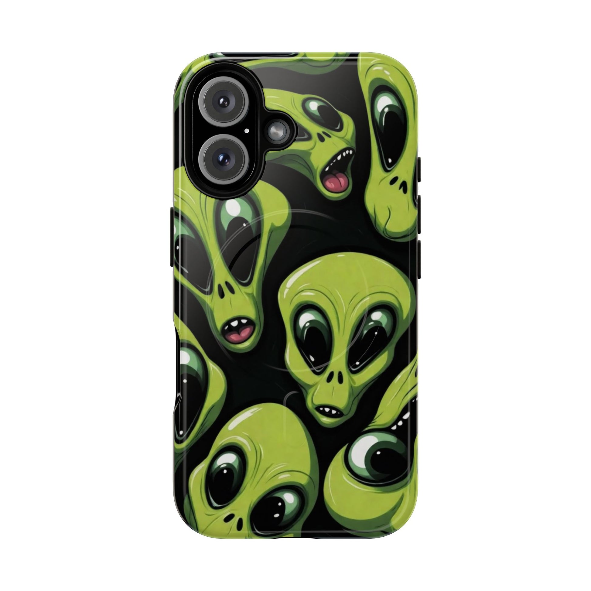 Alien Vibes Tough Magnetic Phone Case - Unique Design for Sci-Fi Lovers