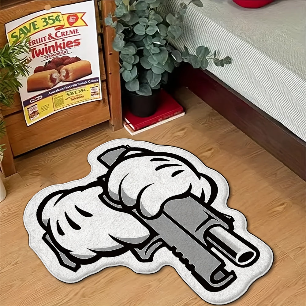 Bangin' Cartoon Gun Rug
