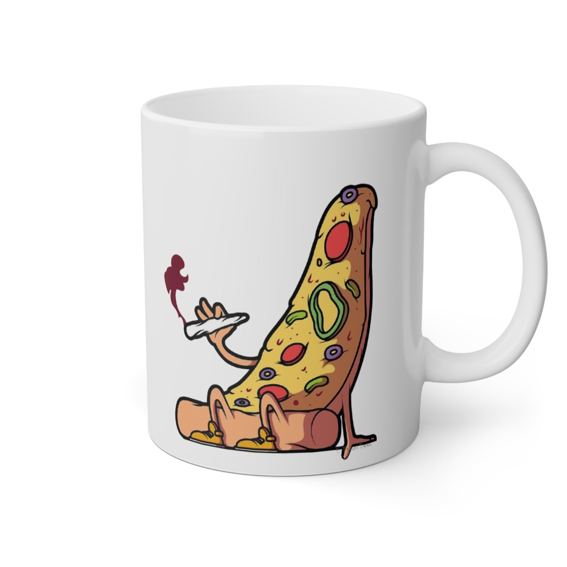 Mug with Hip Hop Pizza Design, 11oz
