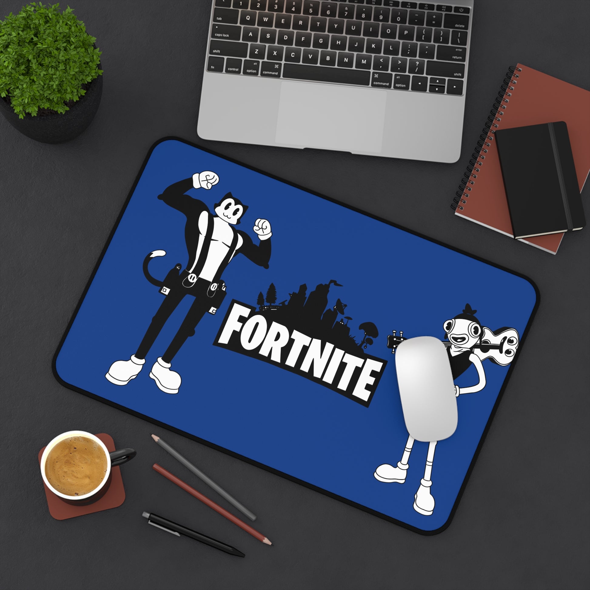 Fortnite Gaming Desk Mat - Fun Blue Mat for Gamers
