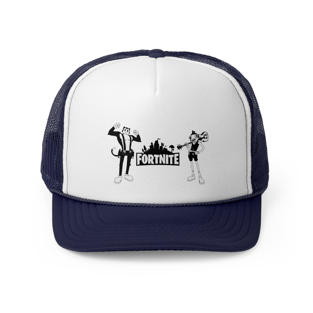 Edgy Anime Trucker Cap - Cool Streetwear Hat with Graphic Design