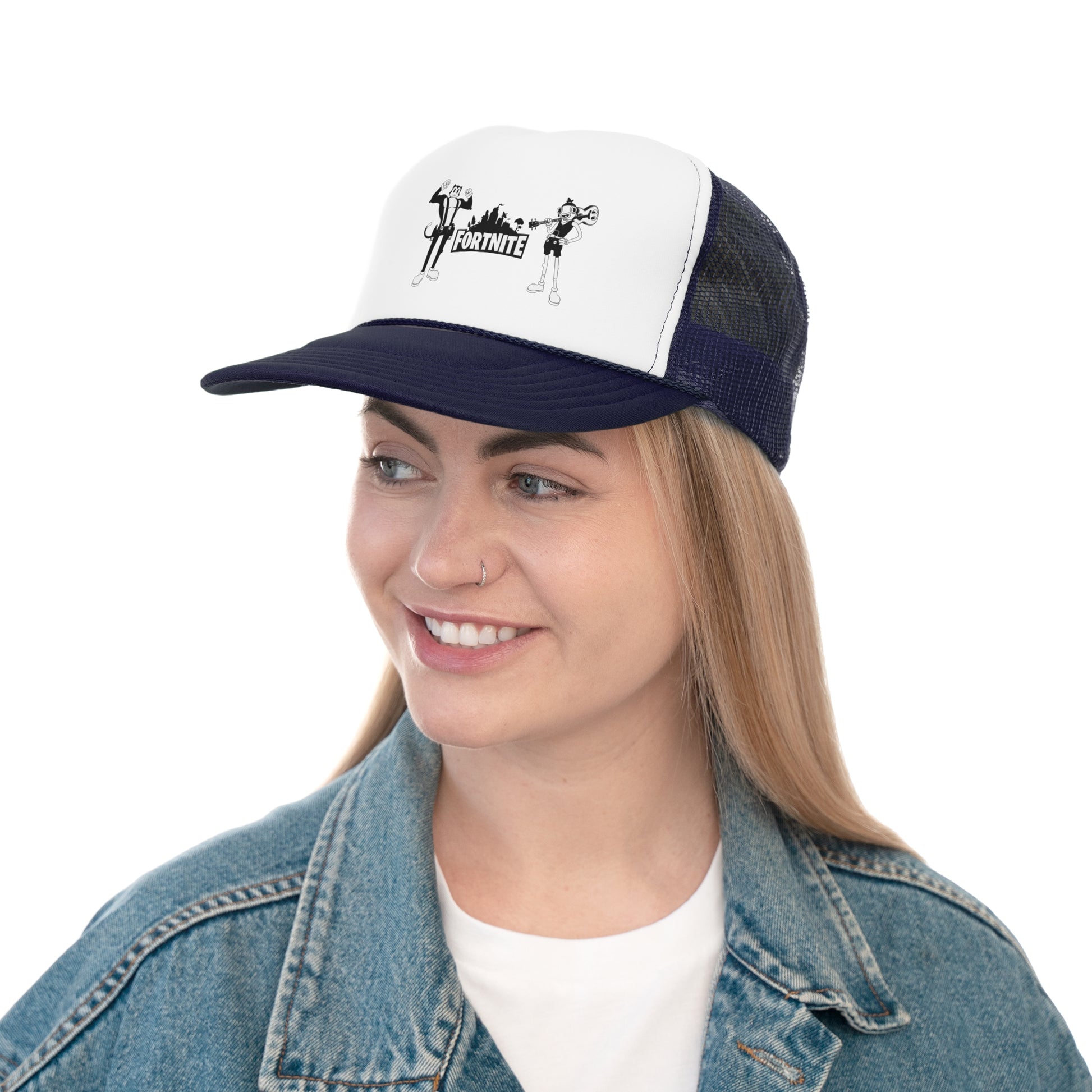 Edgy Anime Trucker Cap - Cool Streetwear Hat with Graphic Design