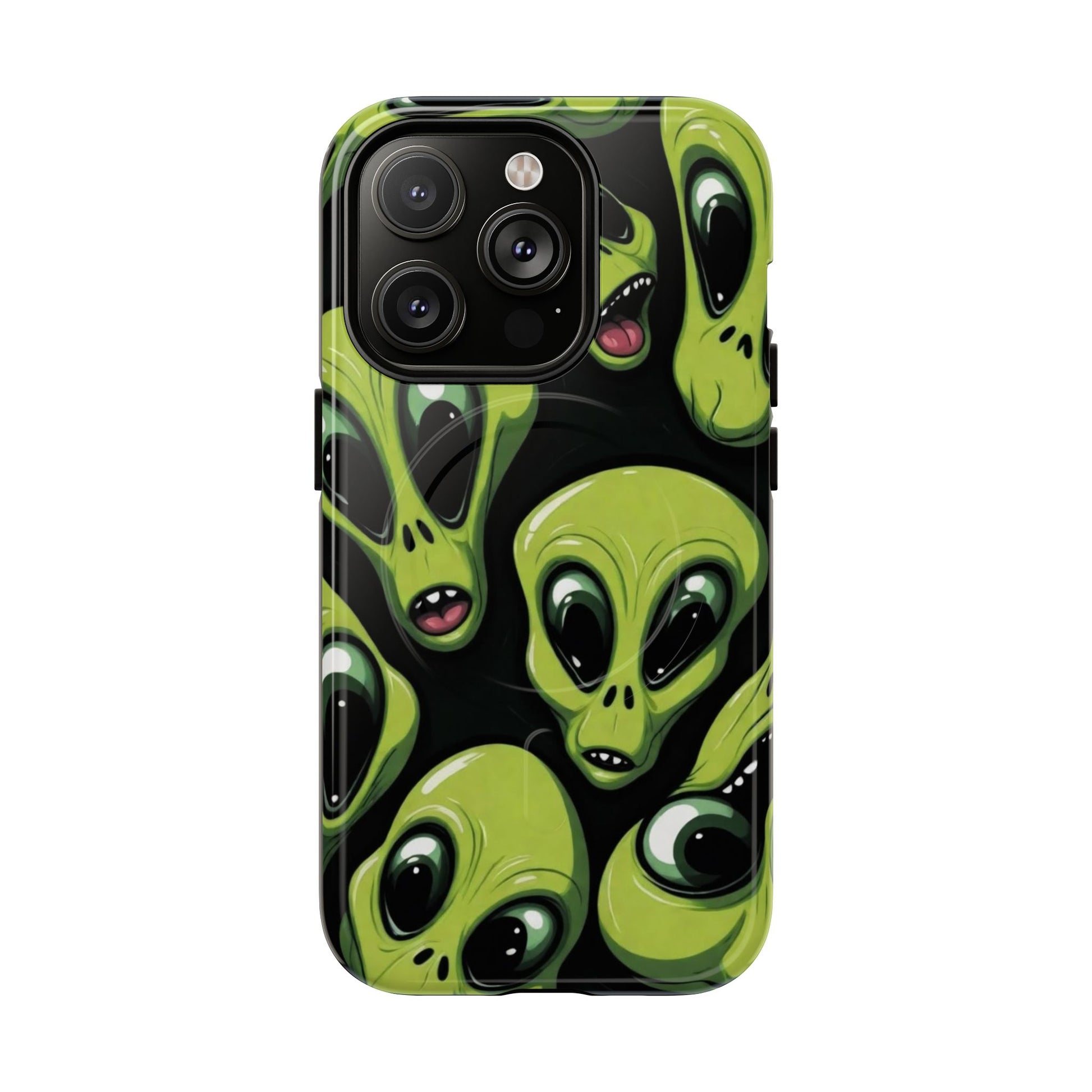 Alien Vibes Tough Magnetic Phone Case - Unique Design for Sci-Fi Lovers