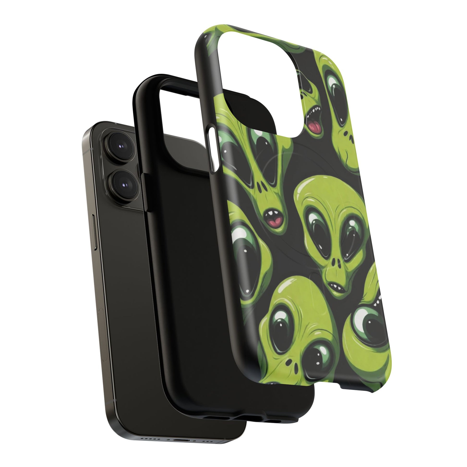 Alien Vibes Tough Magnetic Phone Case - Unique Design for Sci-Fi Lovers