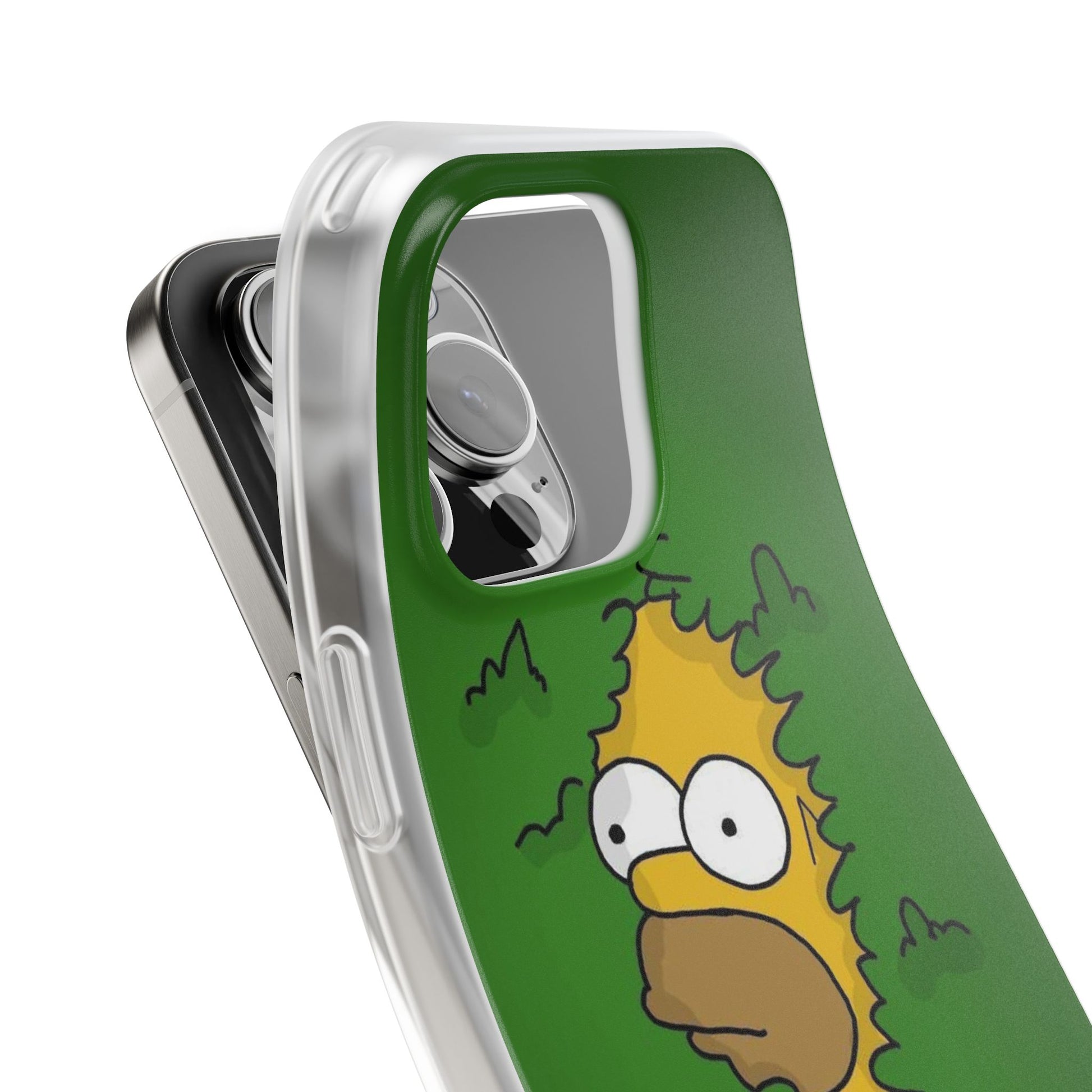 Phone Cases Homer Simpson Hidden in Bush Design