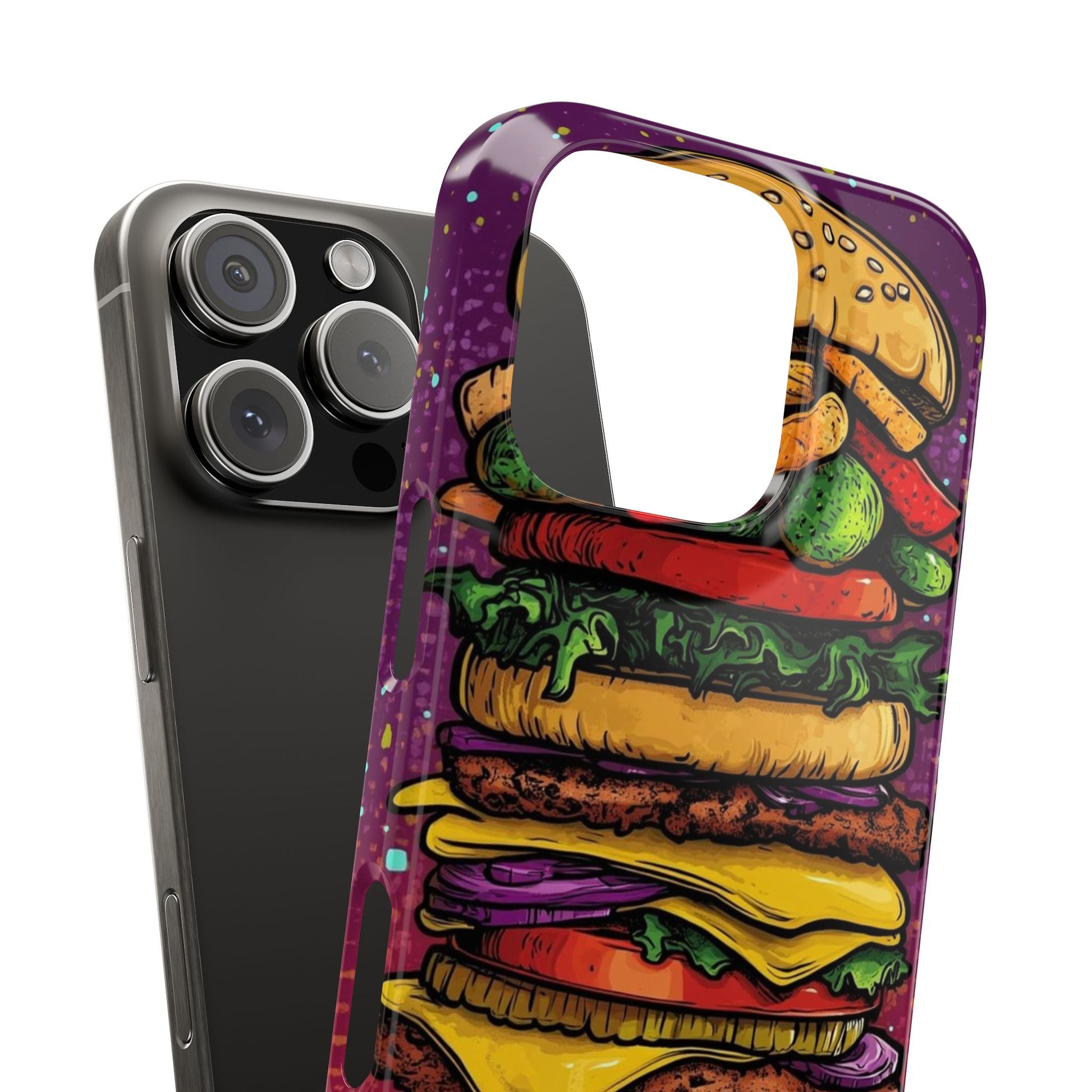 Giant hamburger slim phone case