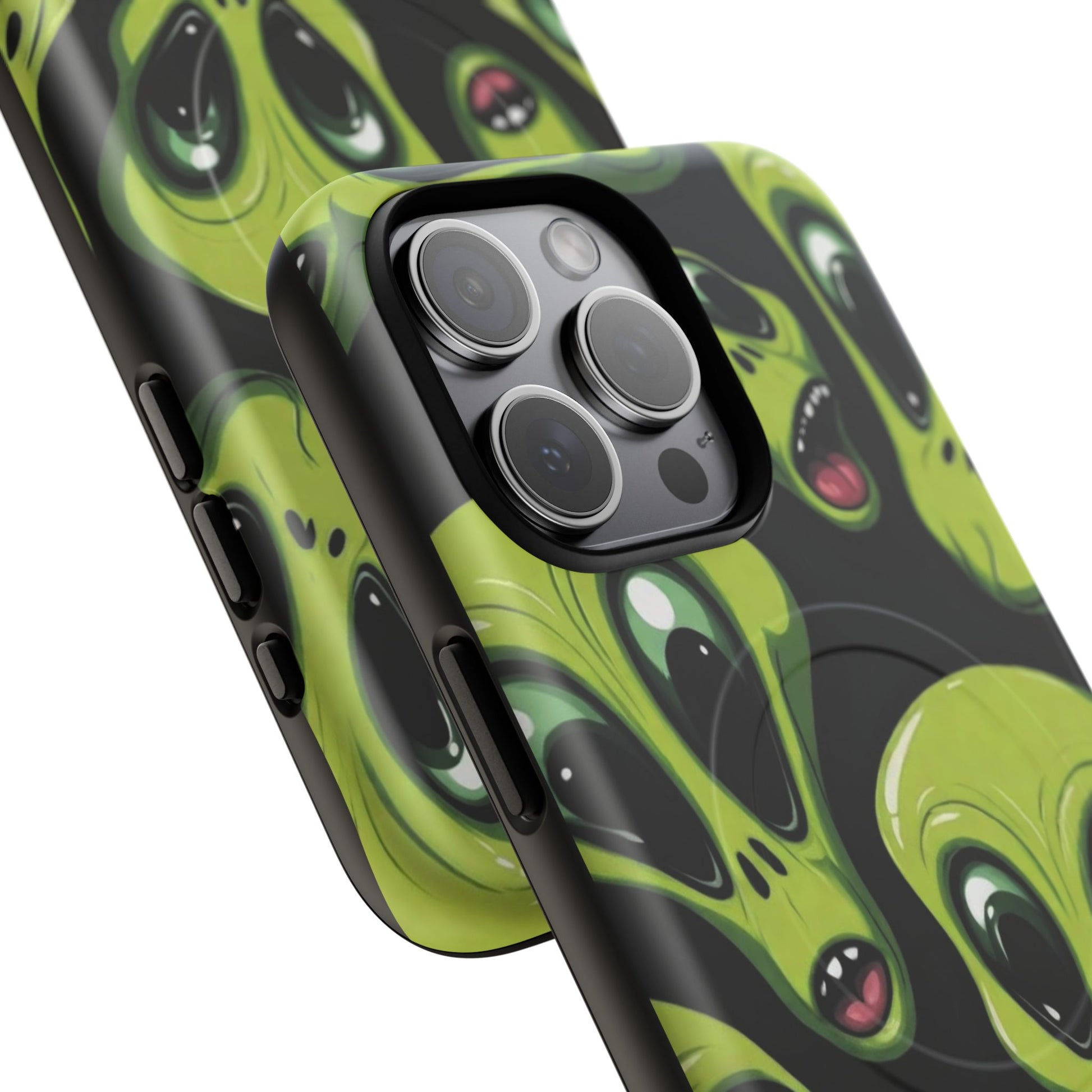 Alien Vibes Tough Magnetic Phone Case - Unique Design for Sci-Fi Lovers