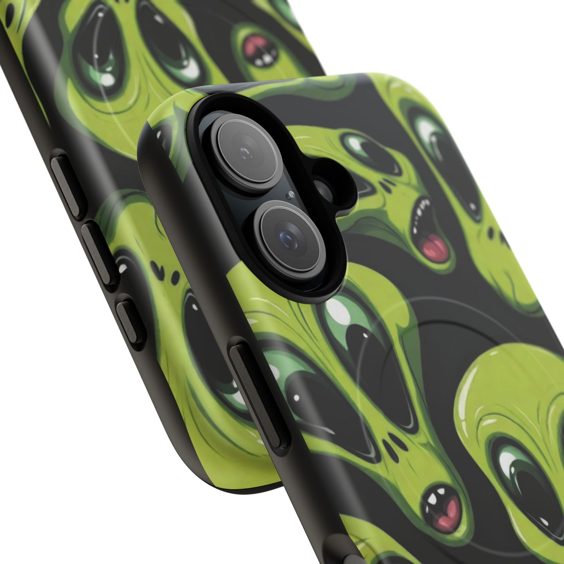 Alien Vibes Tough Magnetic Phone Case - Unique Design for Sci-Fi Lovers