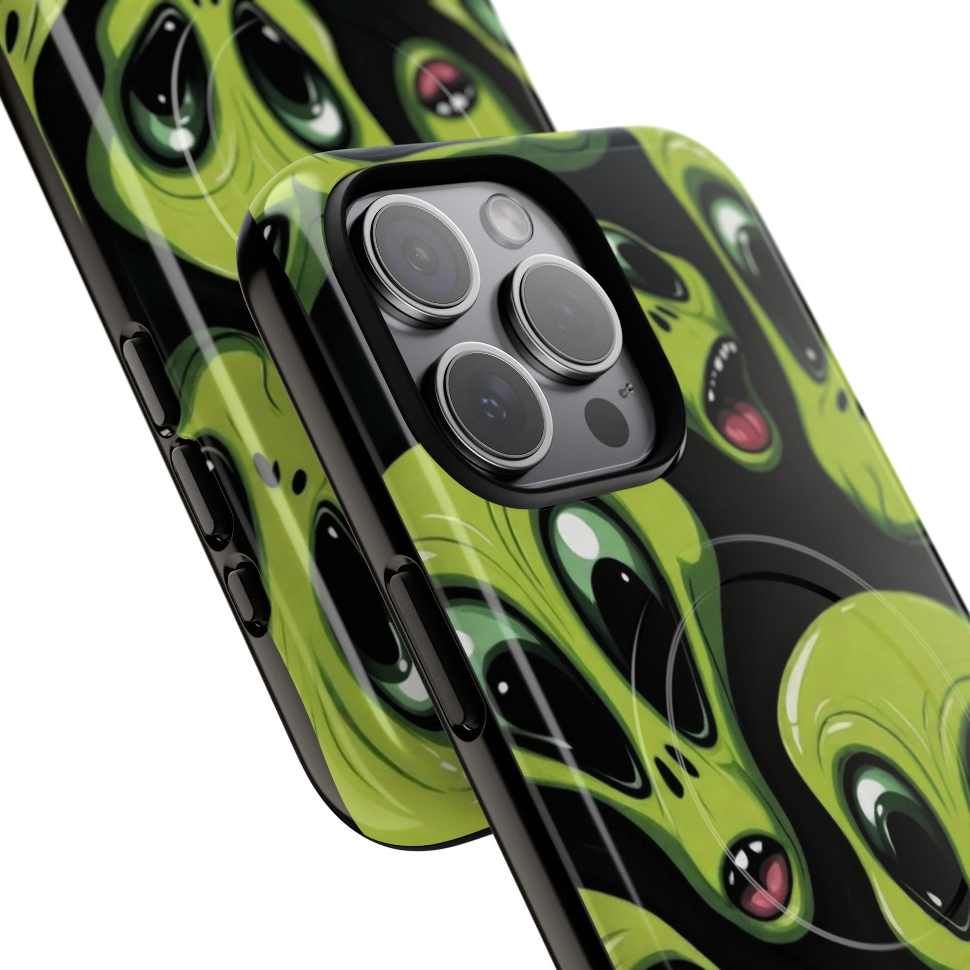 Alien Vibes Tough Magnetic Phone Case - Unique Design for Sci-Fi Lovers