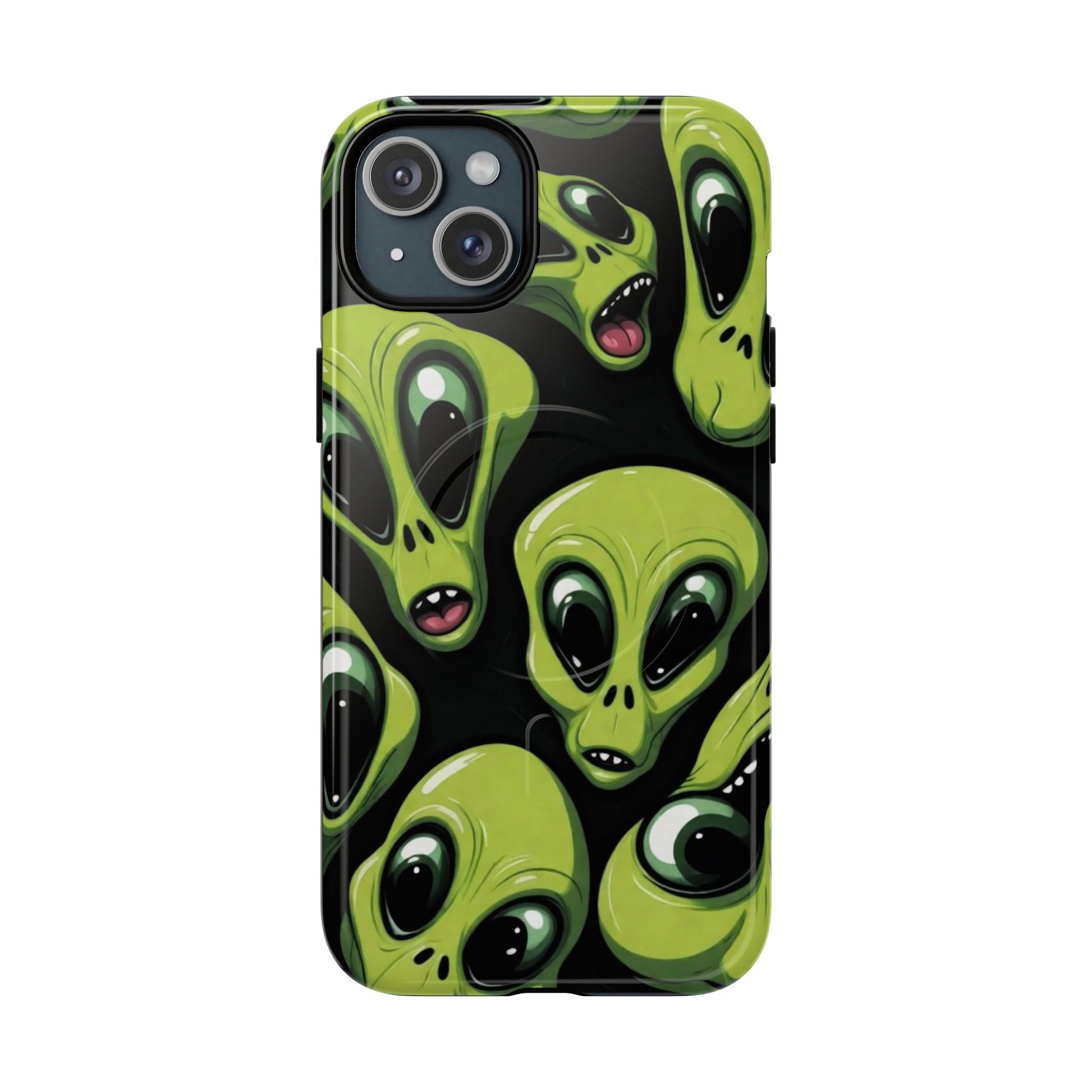 Alien Vibes Tough Magnetic Phone Case - Unique Design for Sci-Fi Lovers