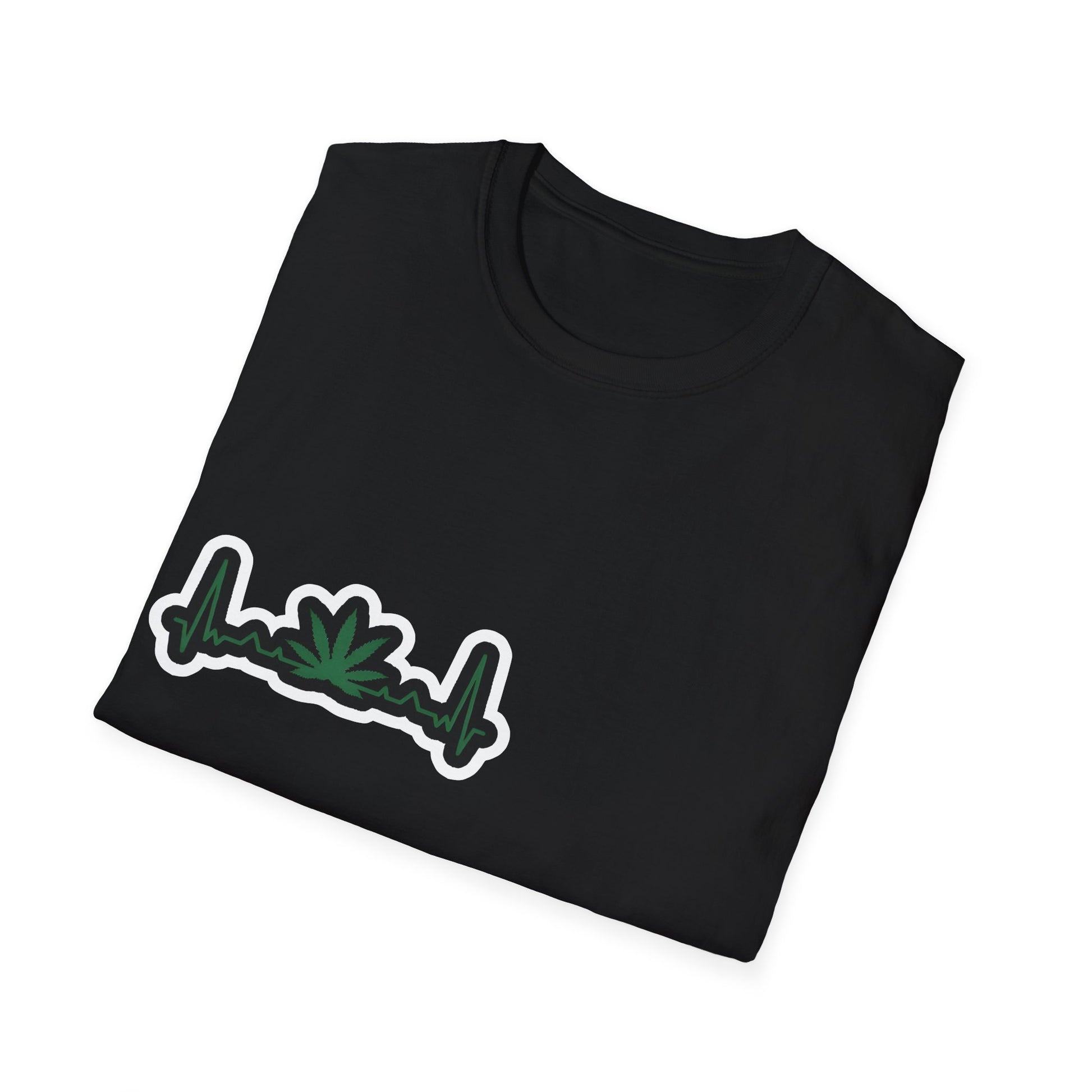 Eco-Friendly Unisex Softstyle T-Shirt with Leaf Design - Perfect for Nature Lovers and Eco-Conscious Wearers