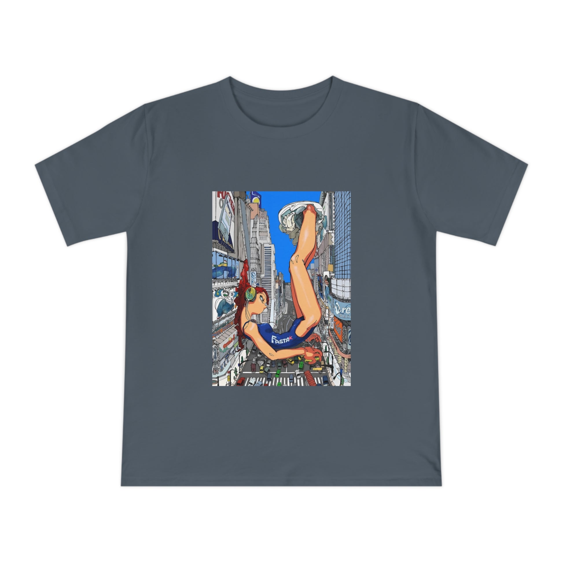 Futuristic city girl Jersey T-shirt