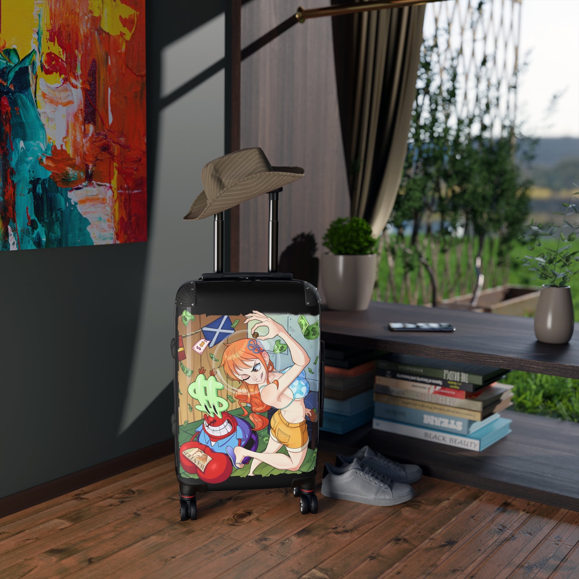 One piece X Spongebob Suitcase