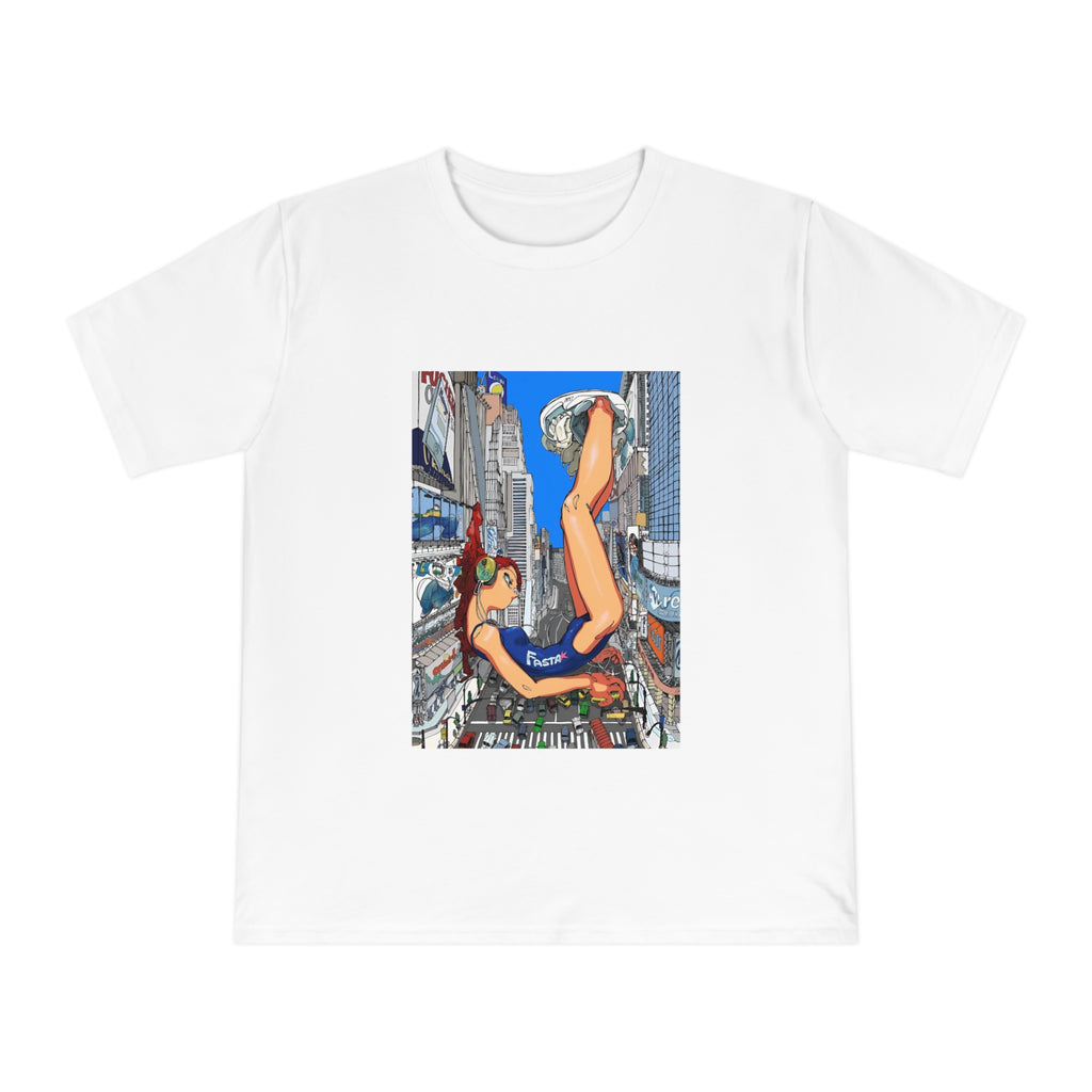 Futuristic city girl Jersey T-shirt