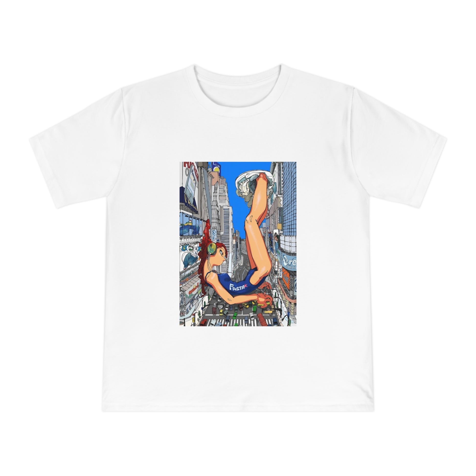 Futuristic city girl Jersey T-shirt