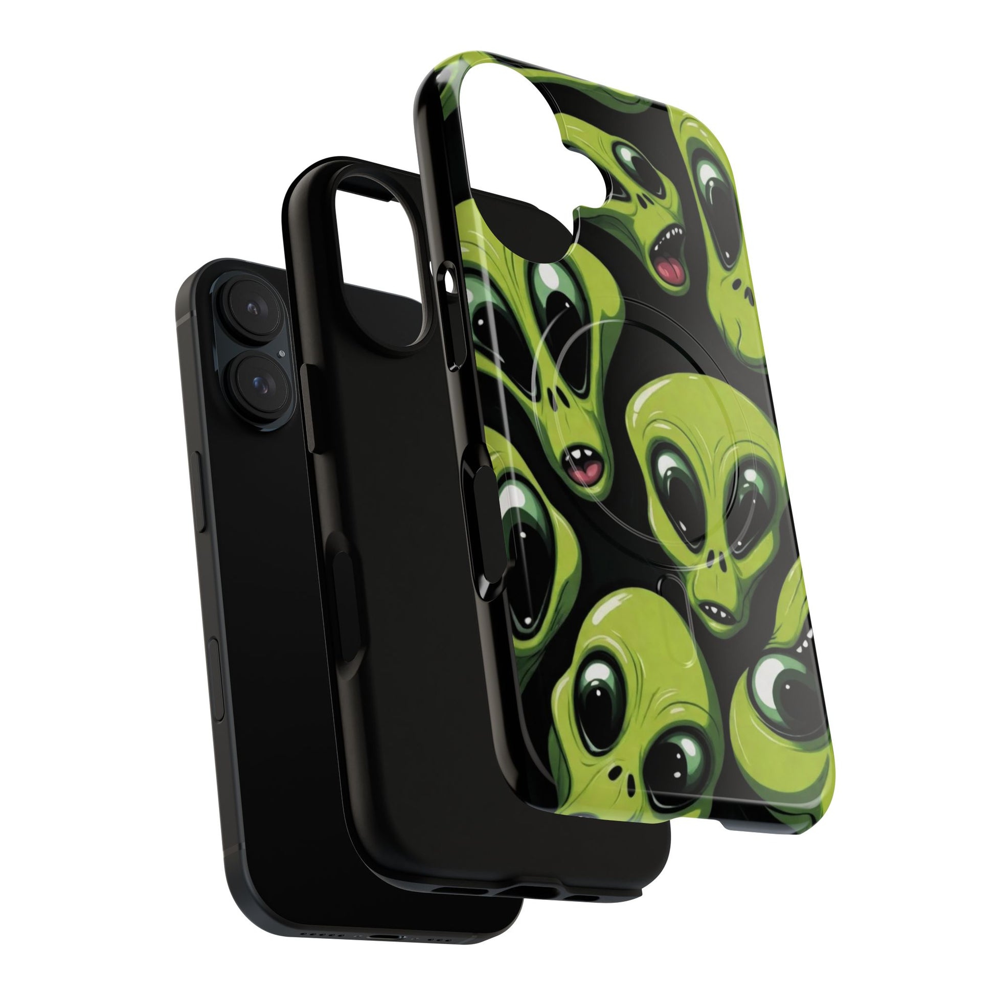 Alien Vibes Tough Magnetic Phone Case - Unique Design for Sci-Fi Lovers