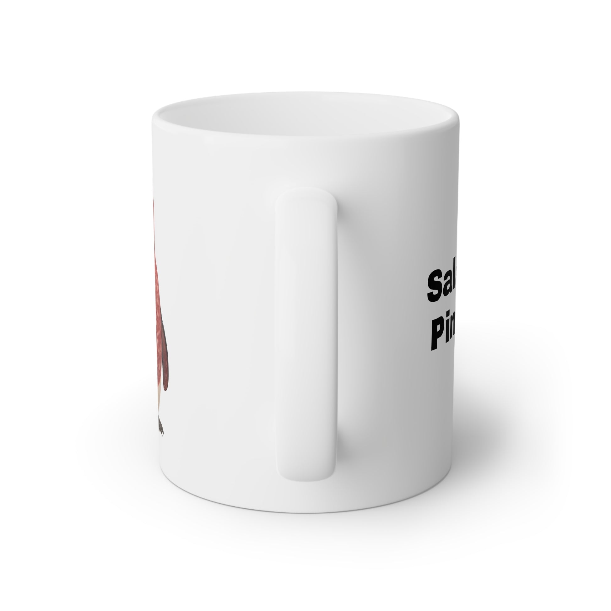 Salamino Pinguino - 11oz White Ceramic Coffee Cup