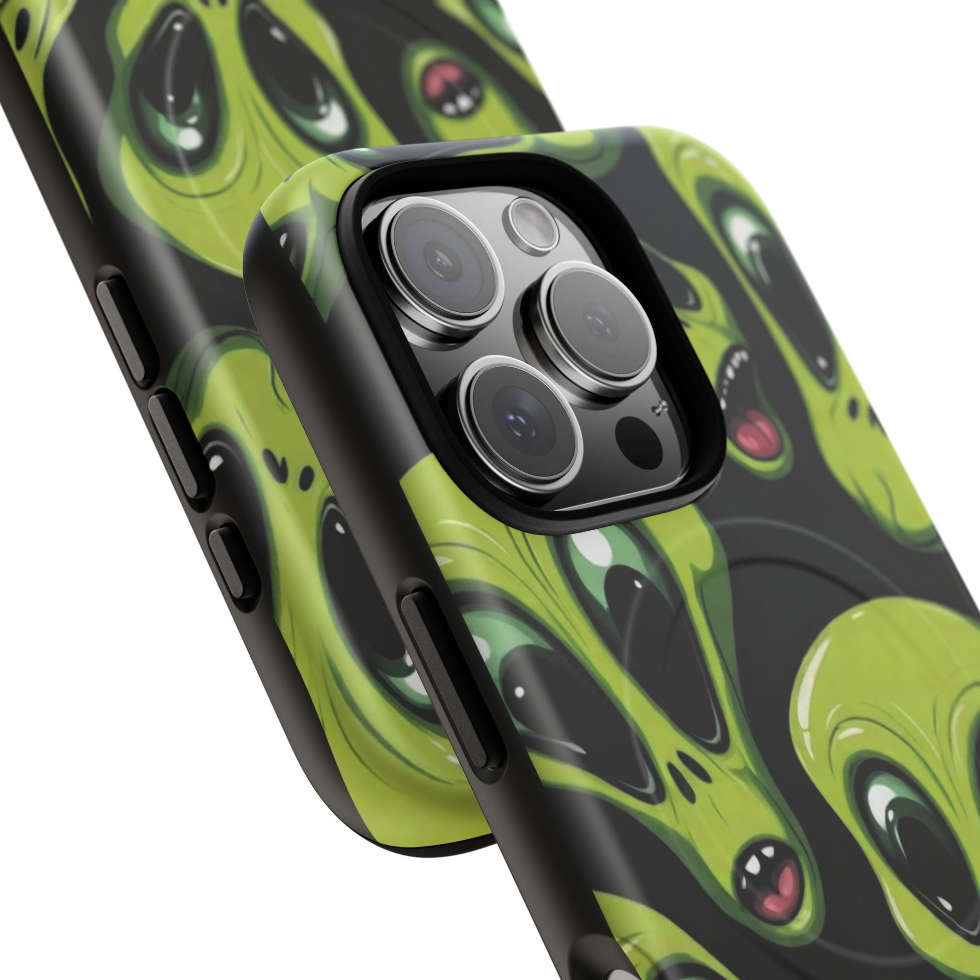Alien Vibes Tough Magnetic Phone Case - Unique Design for Sci-Fi Lovers