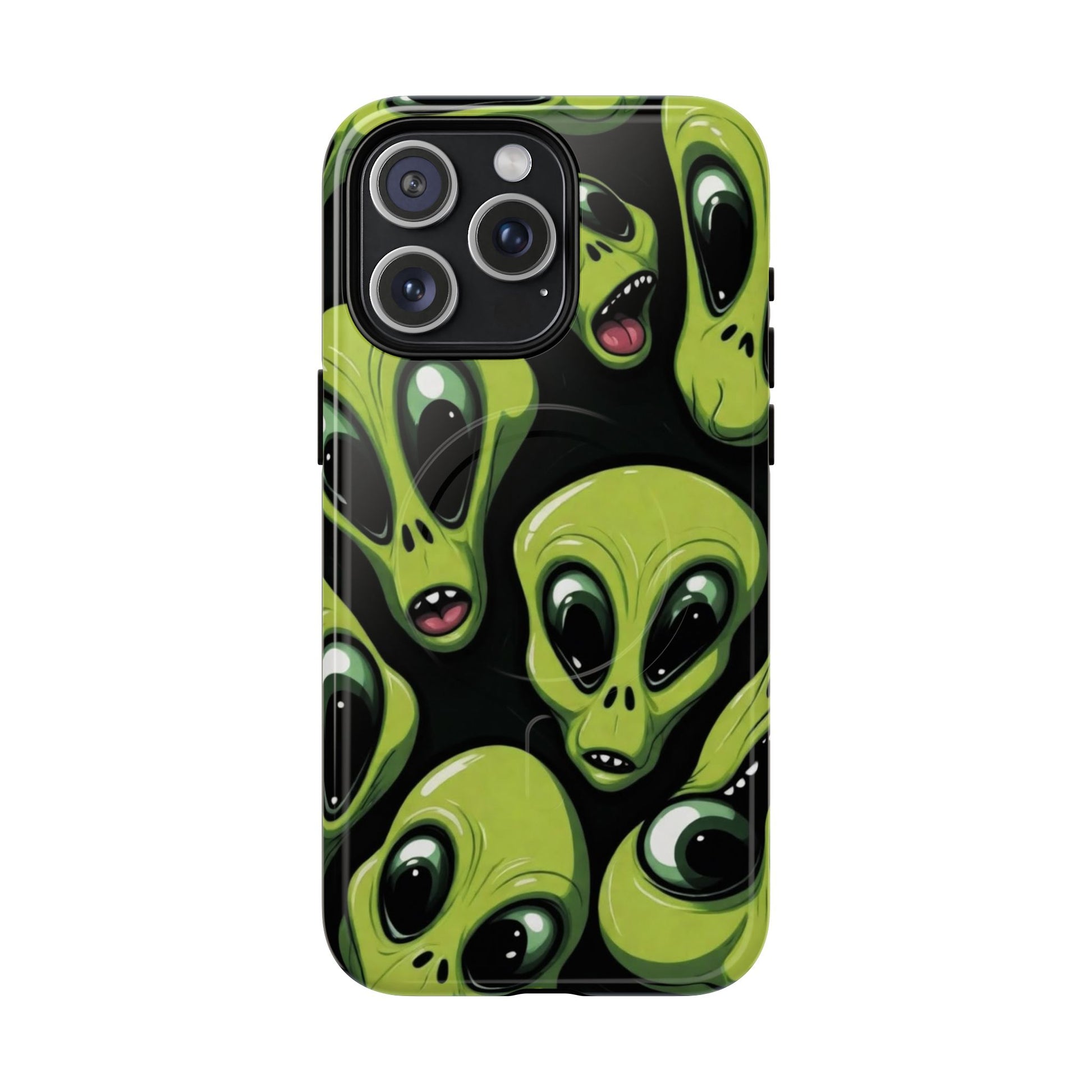Alien Vibes Tough Magnetic Phone Case - Unique Design for Sci-Fi Lovers