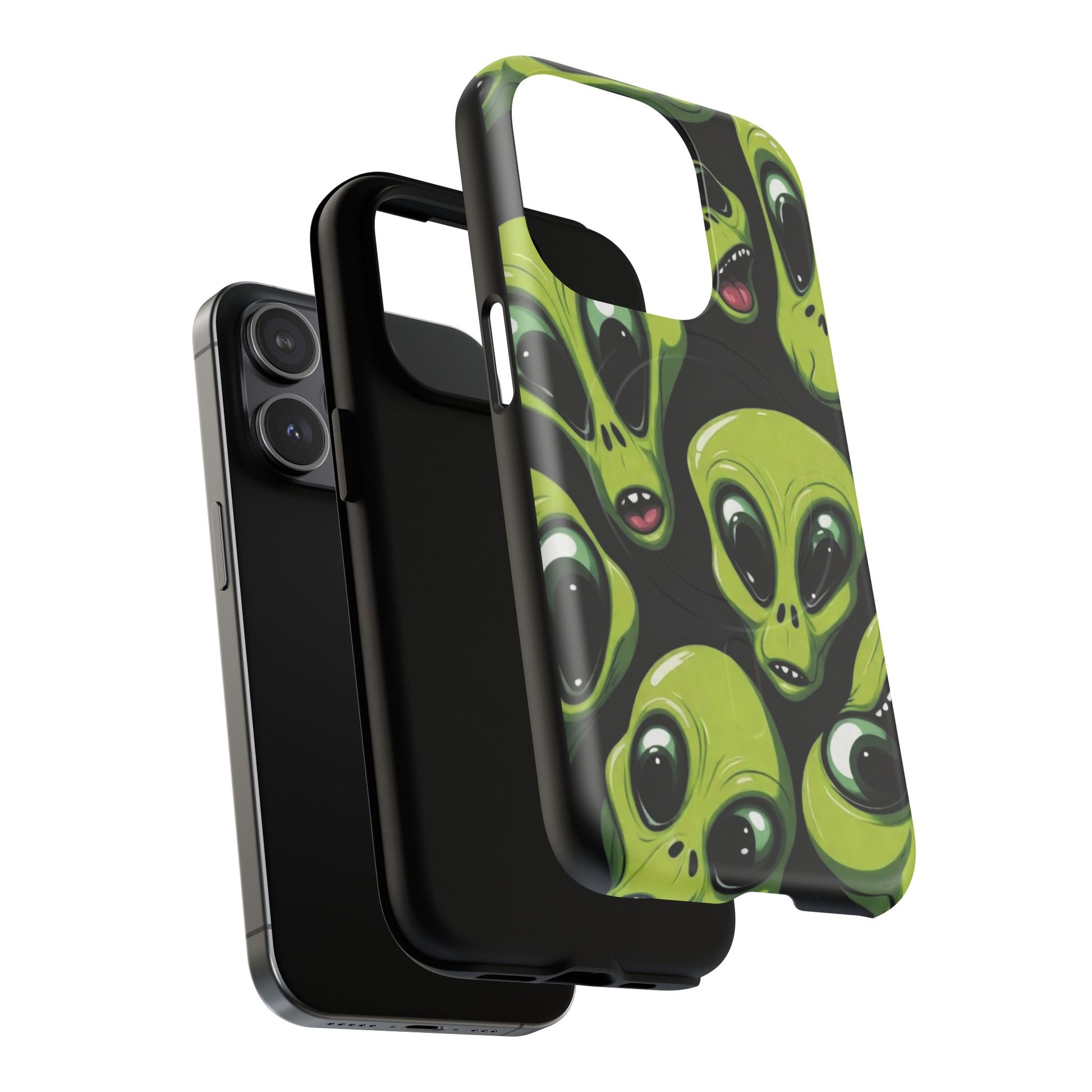 Alien Vibes Tough Magnetic Phone Case - Unique Design for Sci-Fi Lovers