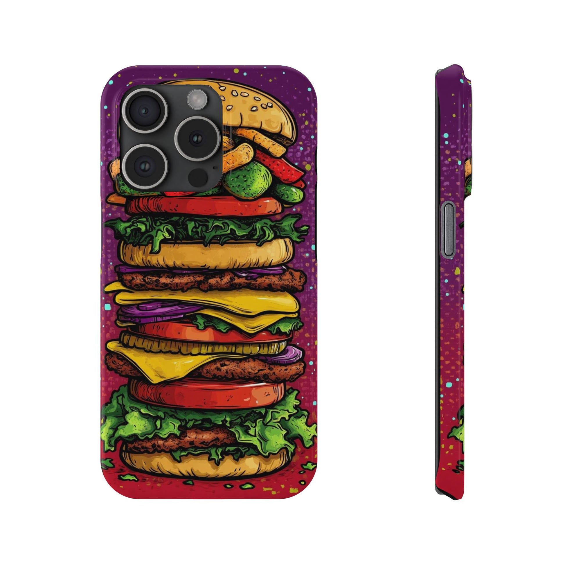 Giant hamburger slim phone case