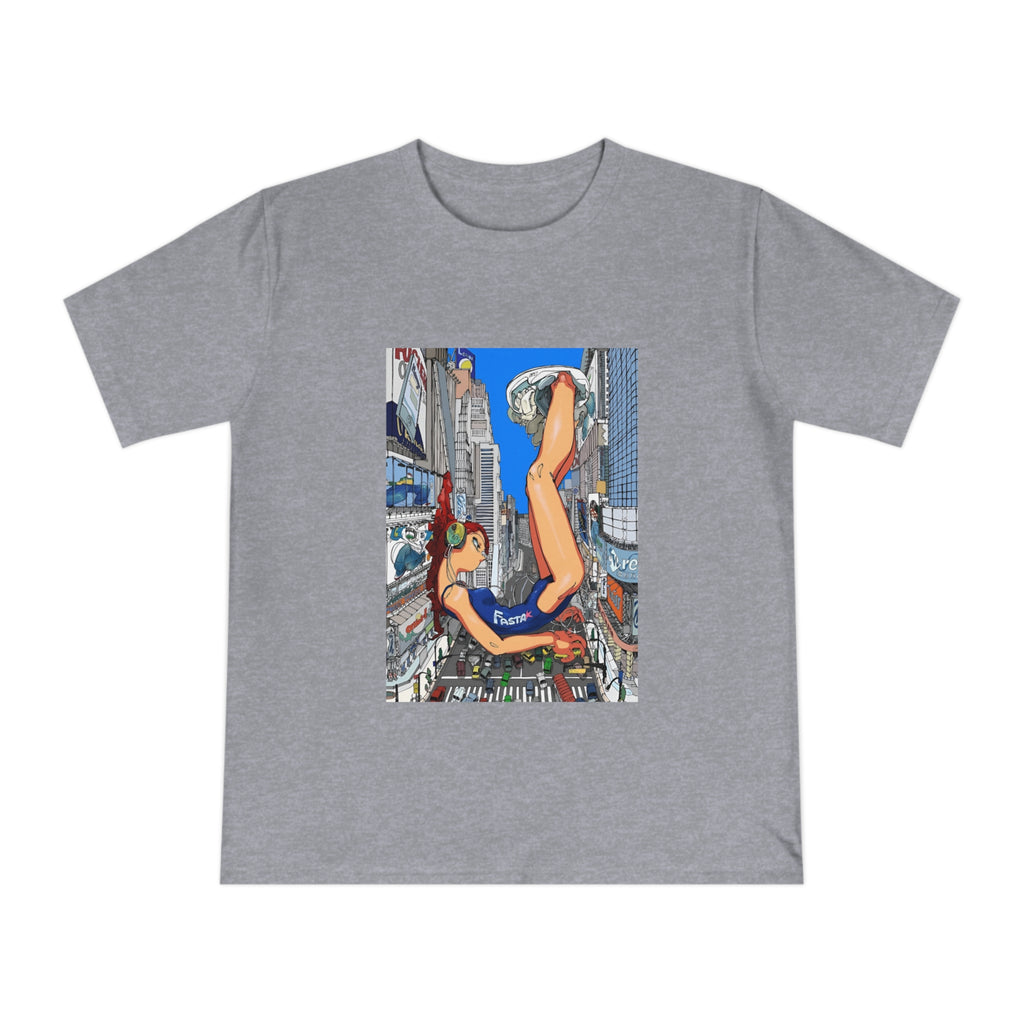 Futuristic city girl Jersey T-shirt