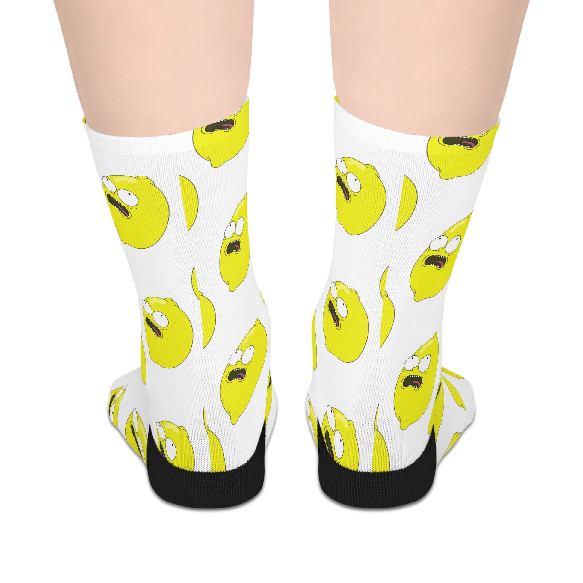 Lemon Face| Mid-Length Socks