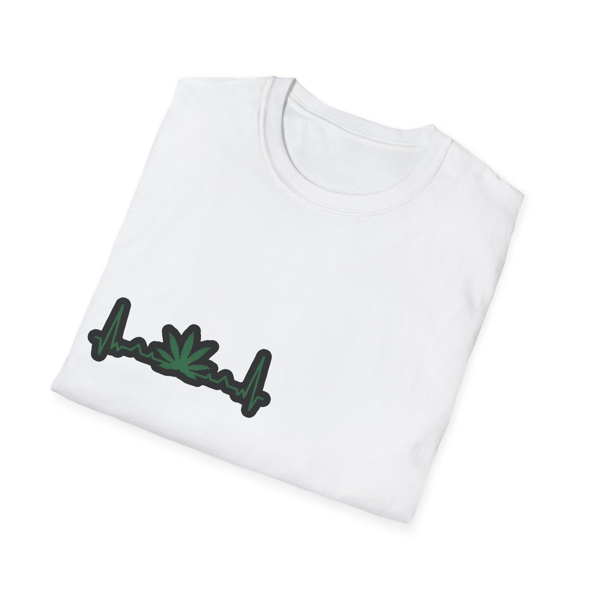 Eco-Friendly Unisex Softstyle T-Shirt with Leaf Design - Perfect for Nature Lovers and Eco-Conscious Wearers