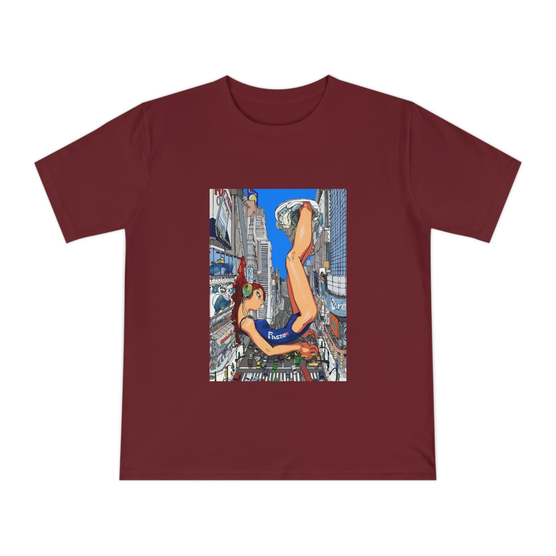 Futuristic city girl Jersey T-shirt
