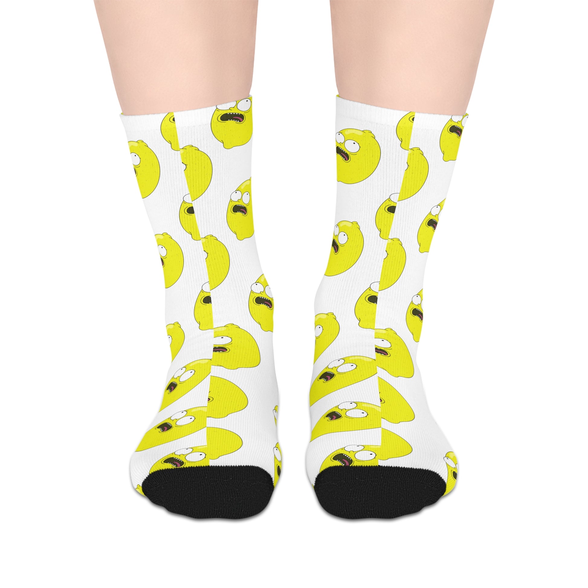 Lemon Face| Mid-Length Socks