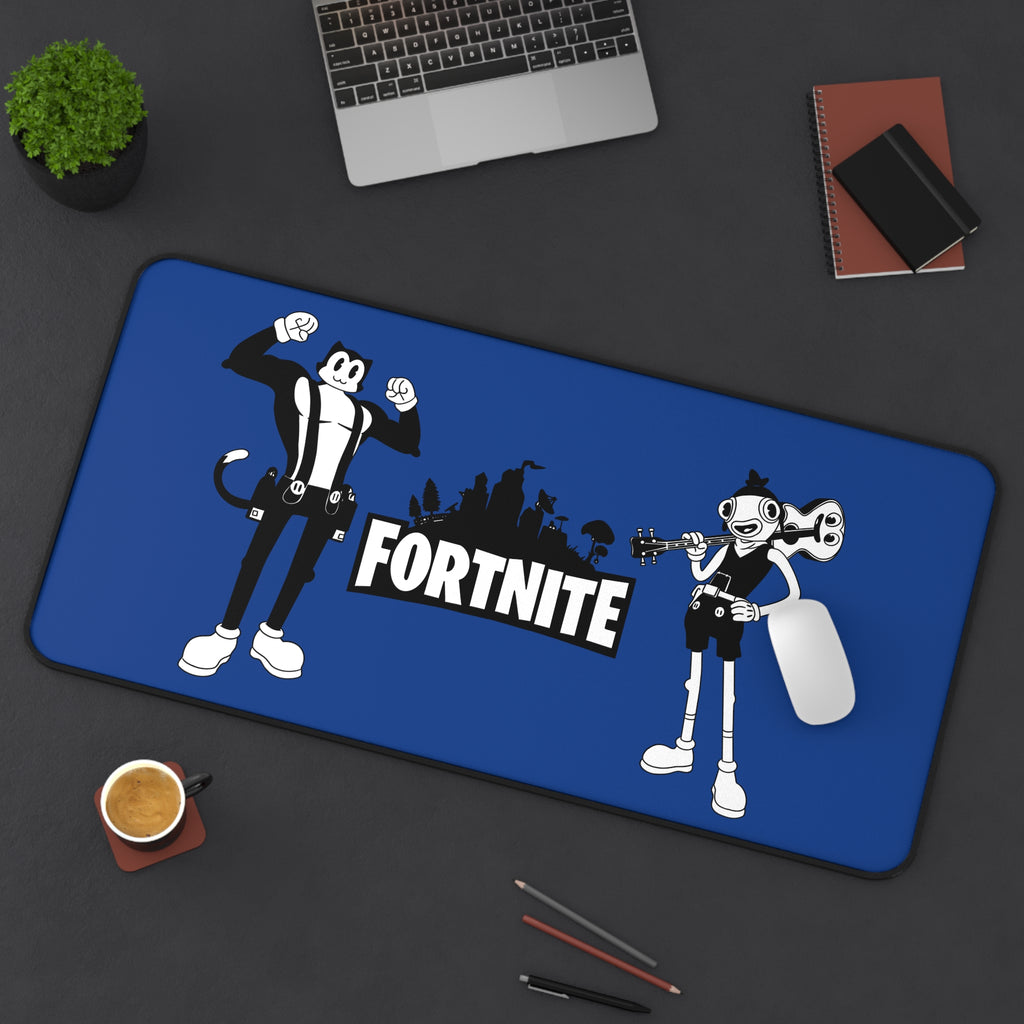 Fortnite Gaming Desk Mat - Fun Blue Mat for Gamers