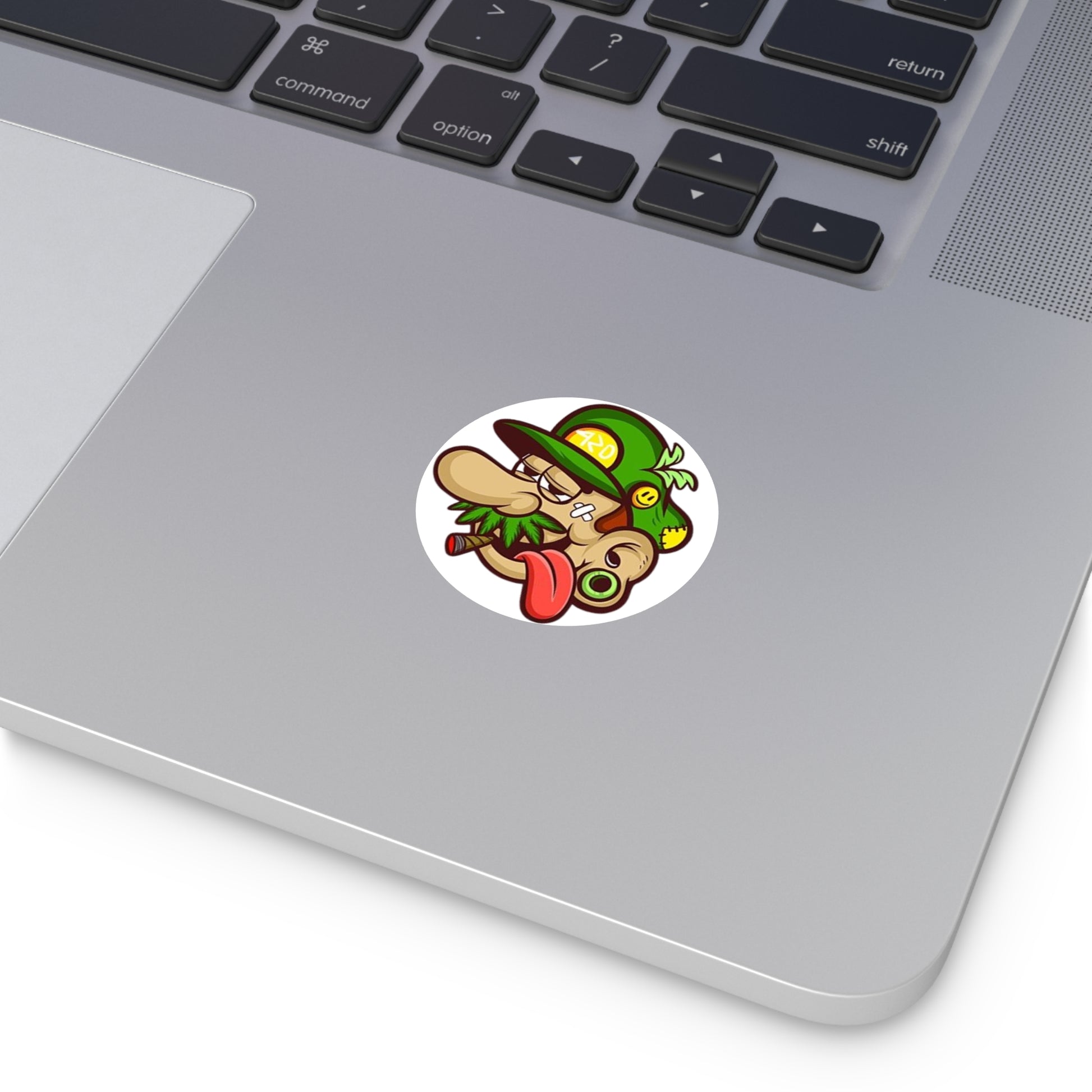 Luigi Smoking&Chilling - Round Vinyl Stickers -