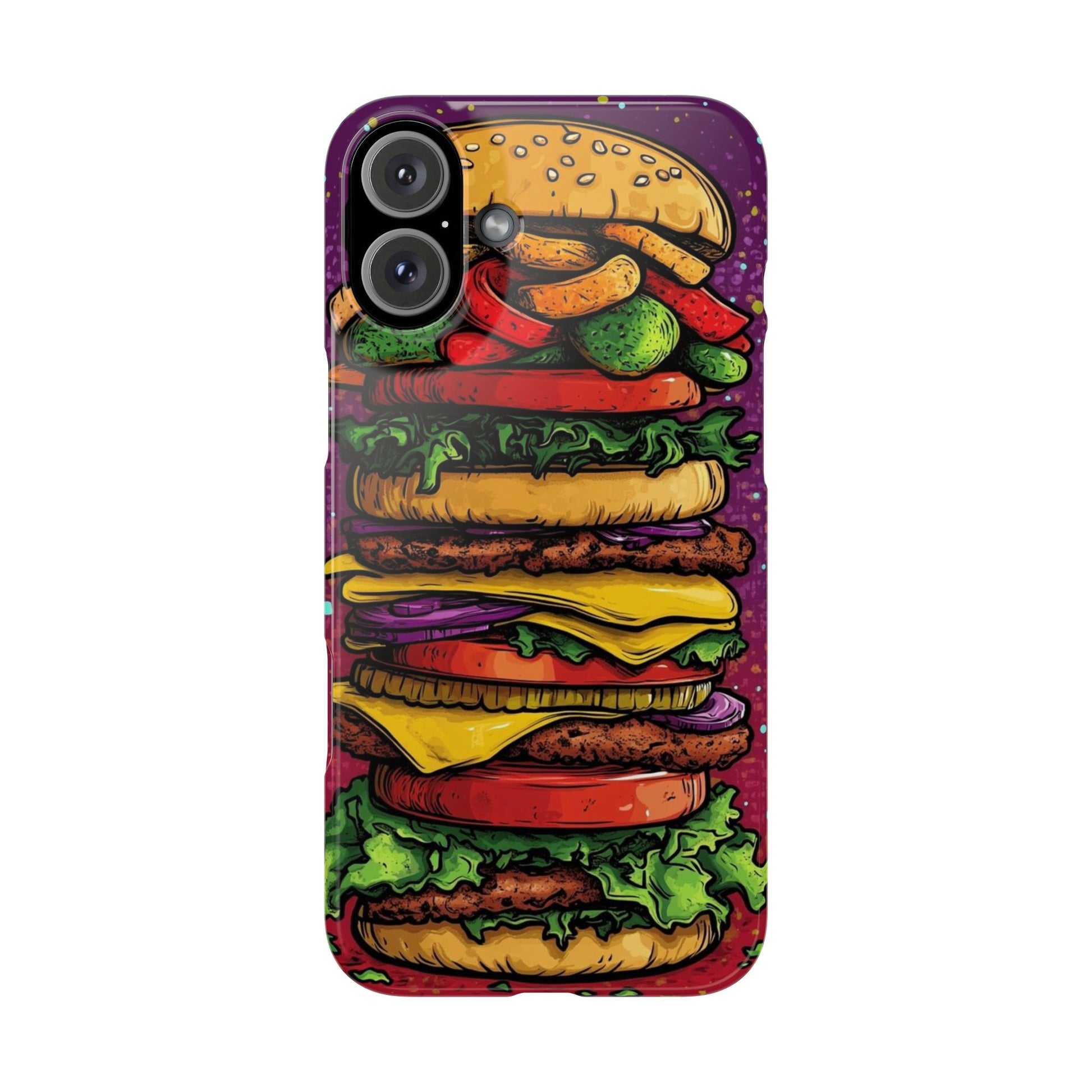 Giant hamburger slim phone case