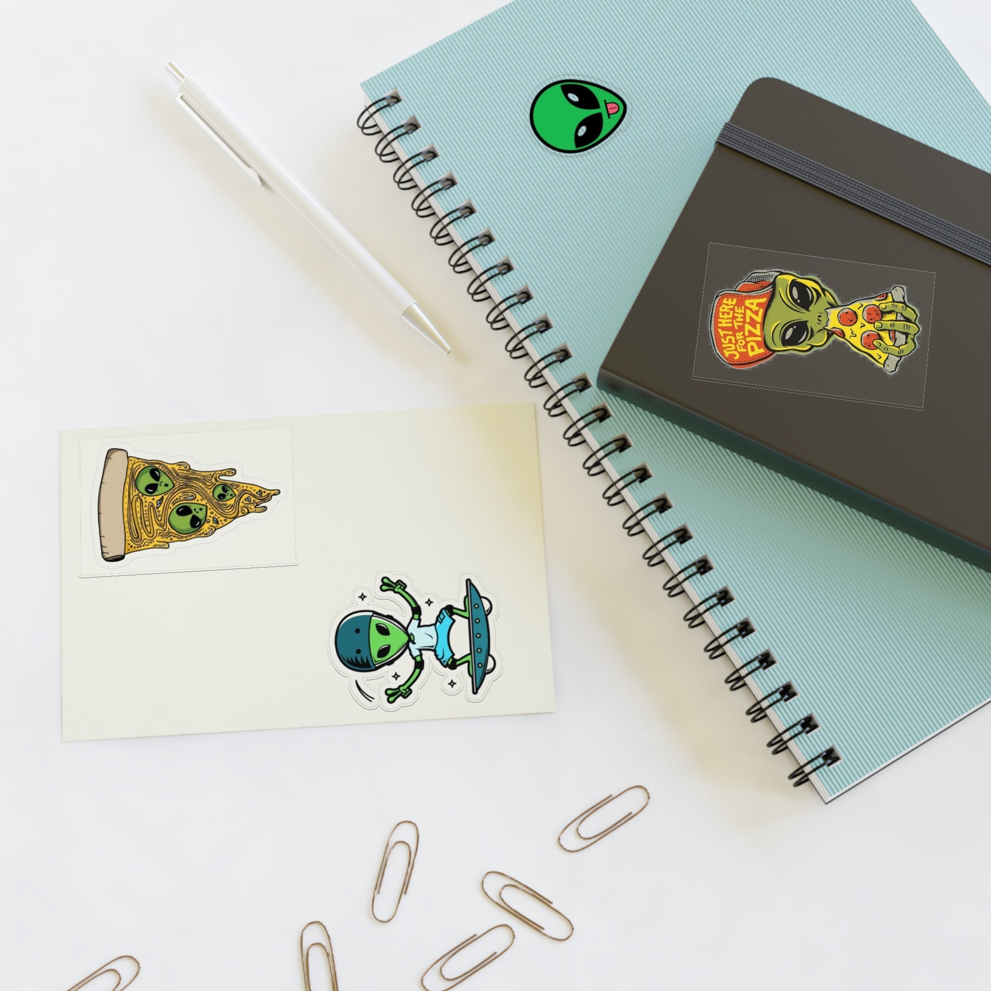 Alien-Sticker Sheets for Fun