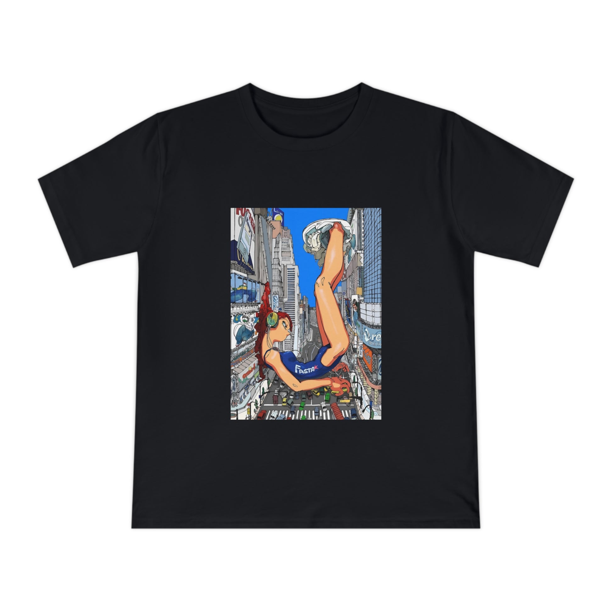 Futuristic city girl Jersey T-shirt
