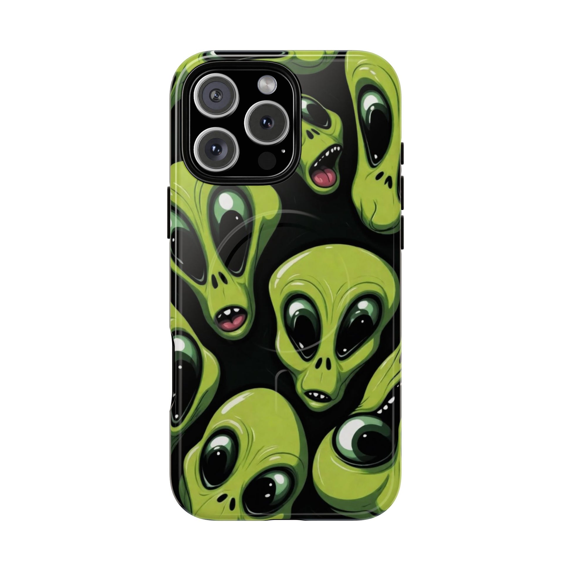 Alien Vibes Tough Magnetic Phone Case - Unique Design for Sci-Fi Lovers