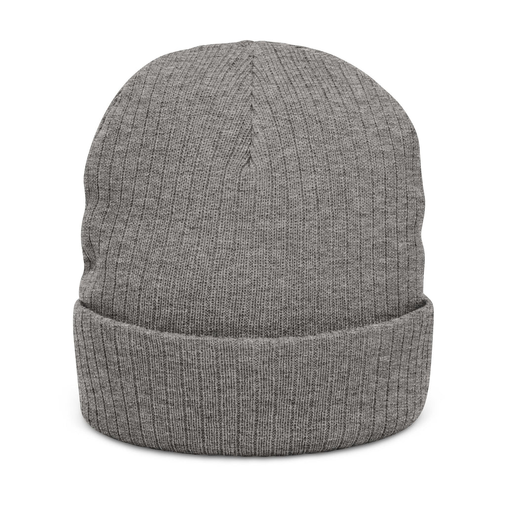 Funny Emoji Ribbed Knit Beanie - Cozy Statement Hat