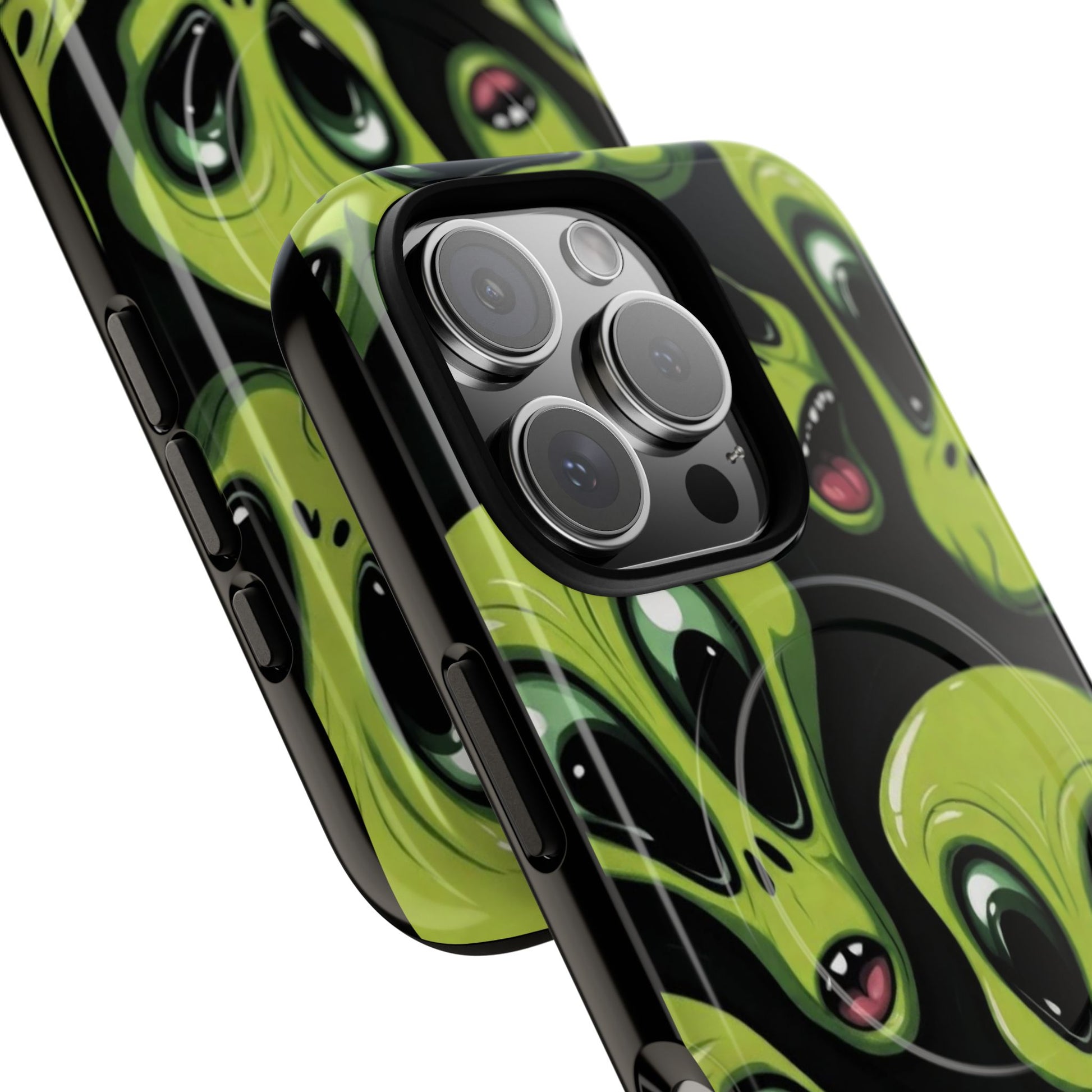 Alien Vibes Tough Magnetic Phone Case - Unique Design for Sci-Fi Lovers