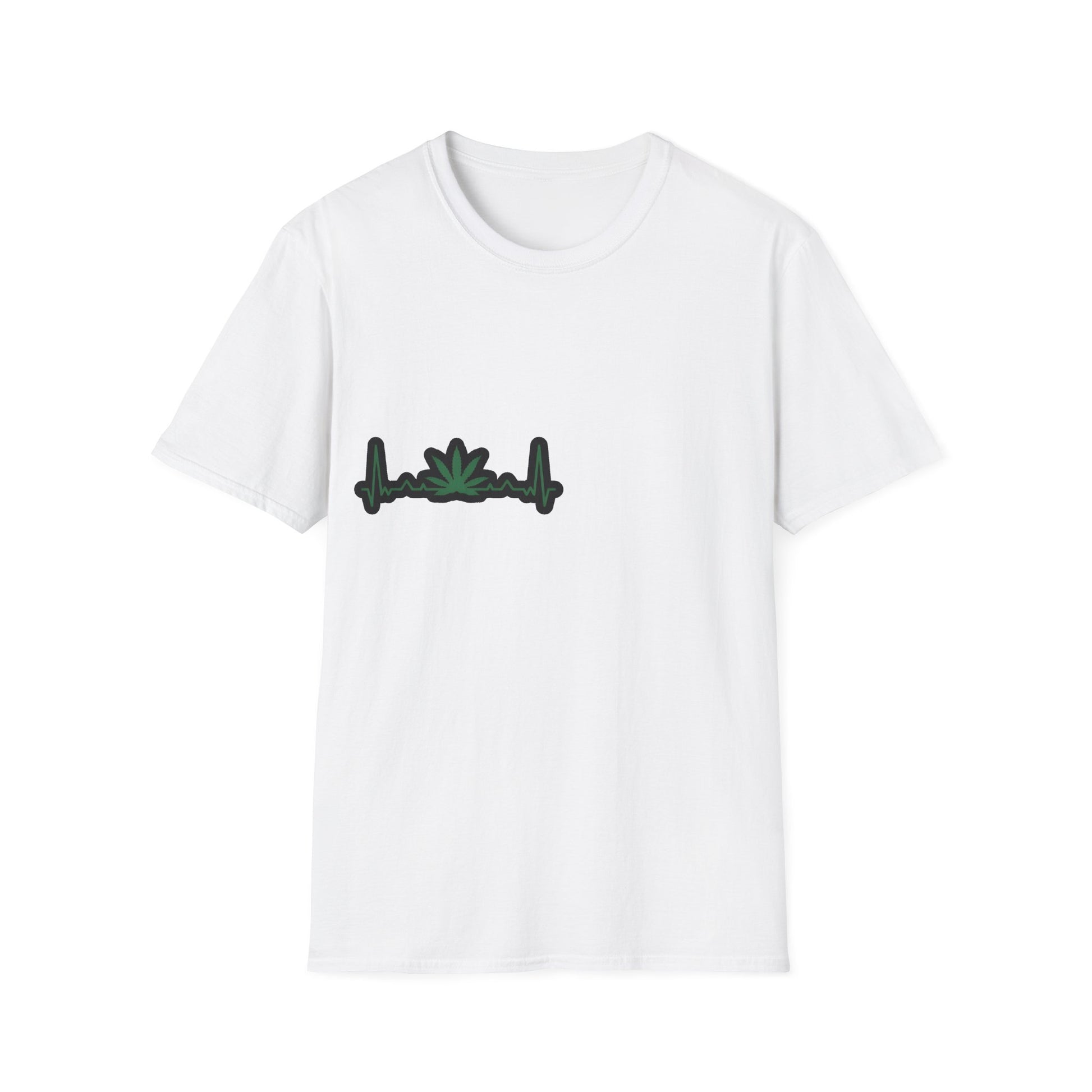 Eco-Friendly Unisex Softstyle T-Shirt with Leaf Design - Perfect for Nature Lovers and Eco-Conscious Wearers