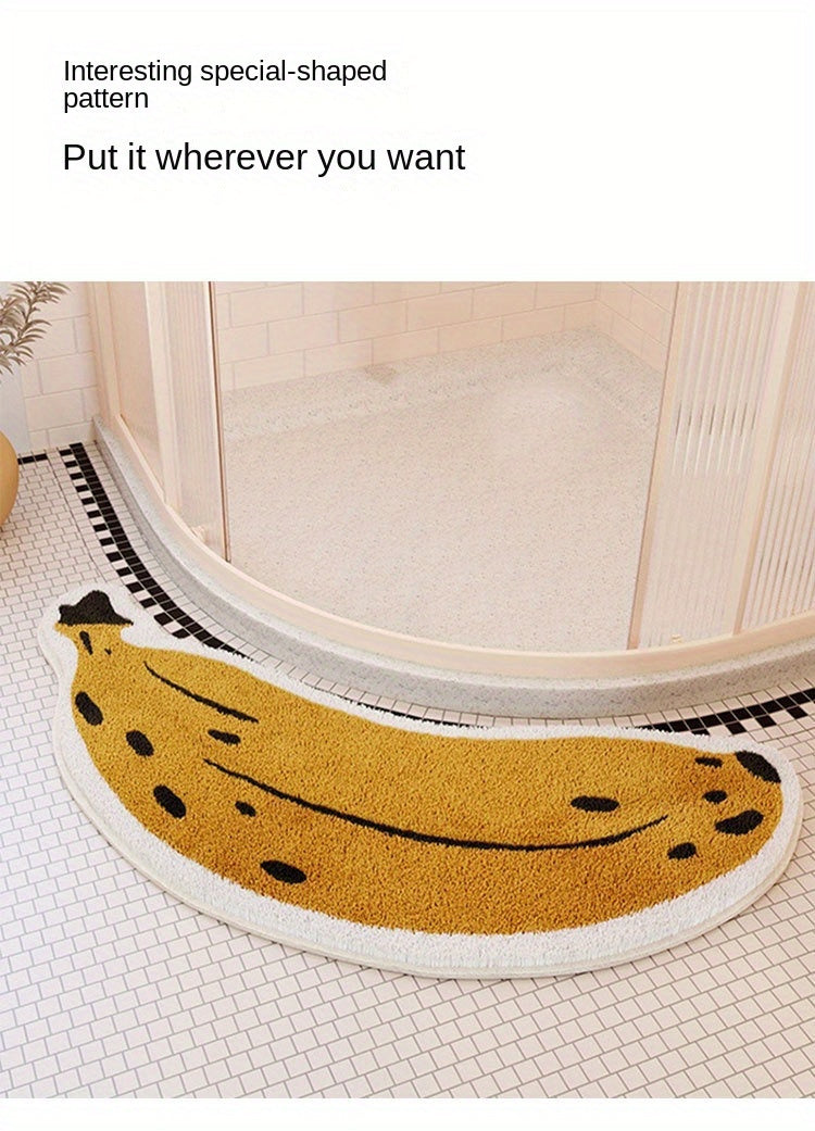 Slip-Proof Banana Bath Mat