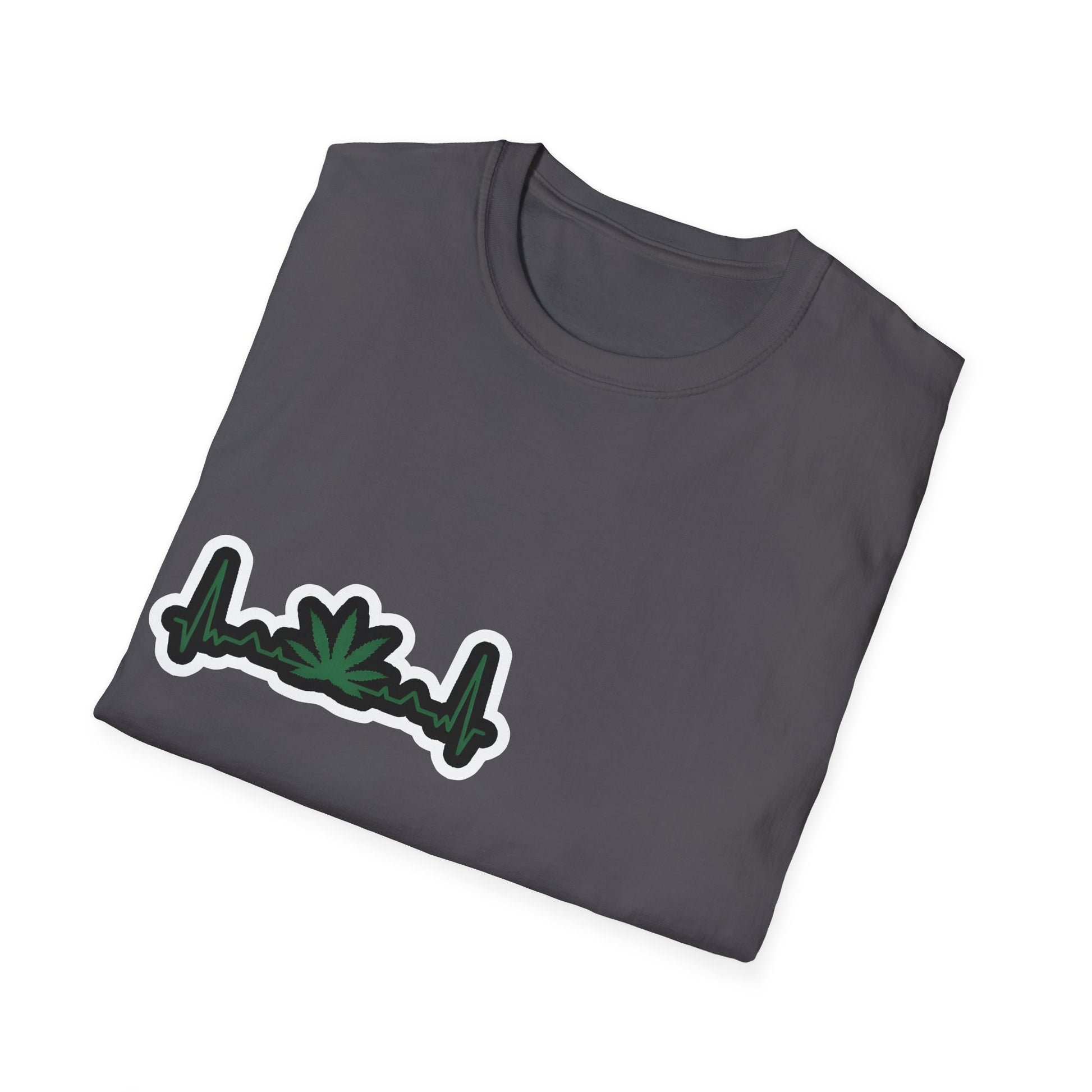 Eco-Friendly Unisex Softstyle T-Shirt with Leaf Design - Perfect for Nature Lovers and Eco-Conscious Wearers