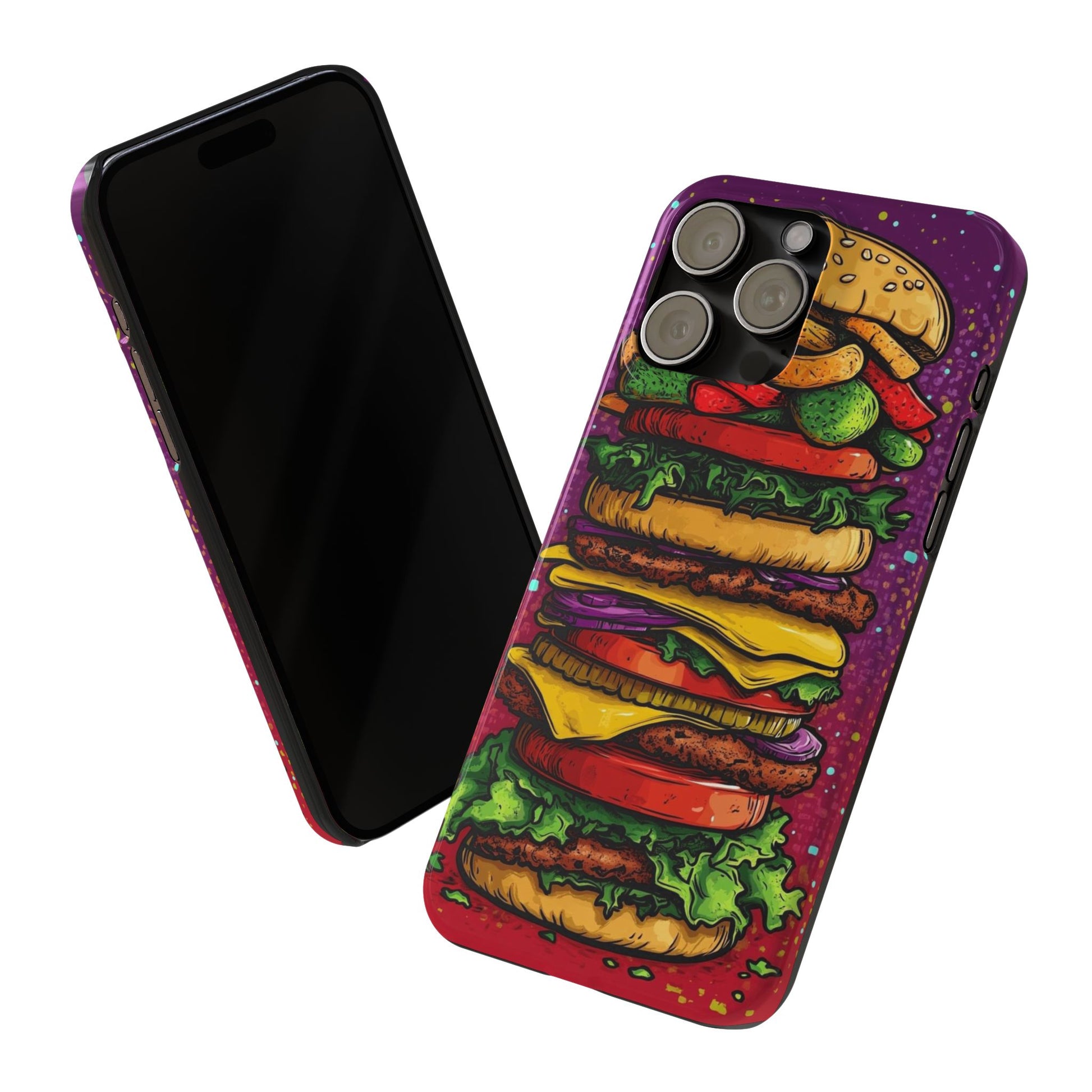Giant hamburger slim phone case