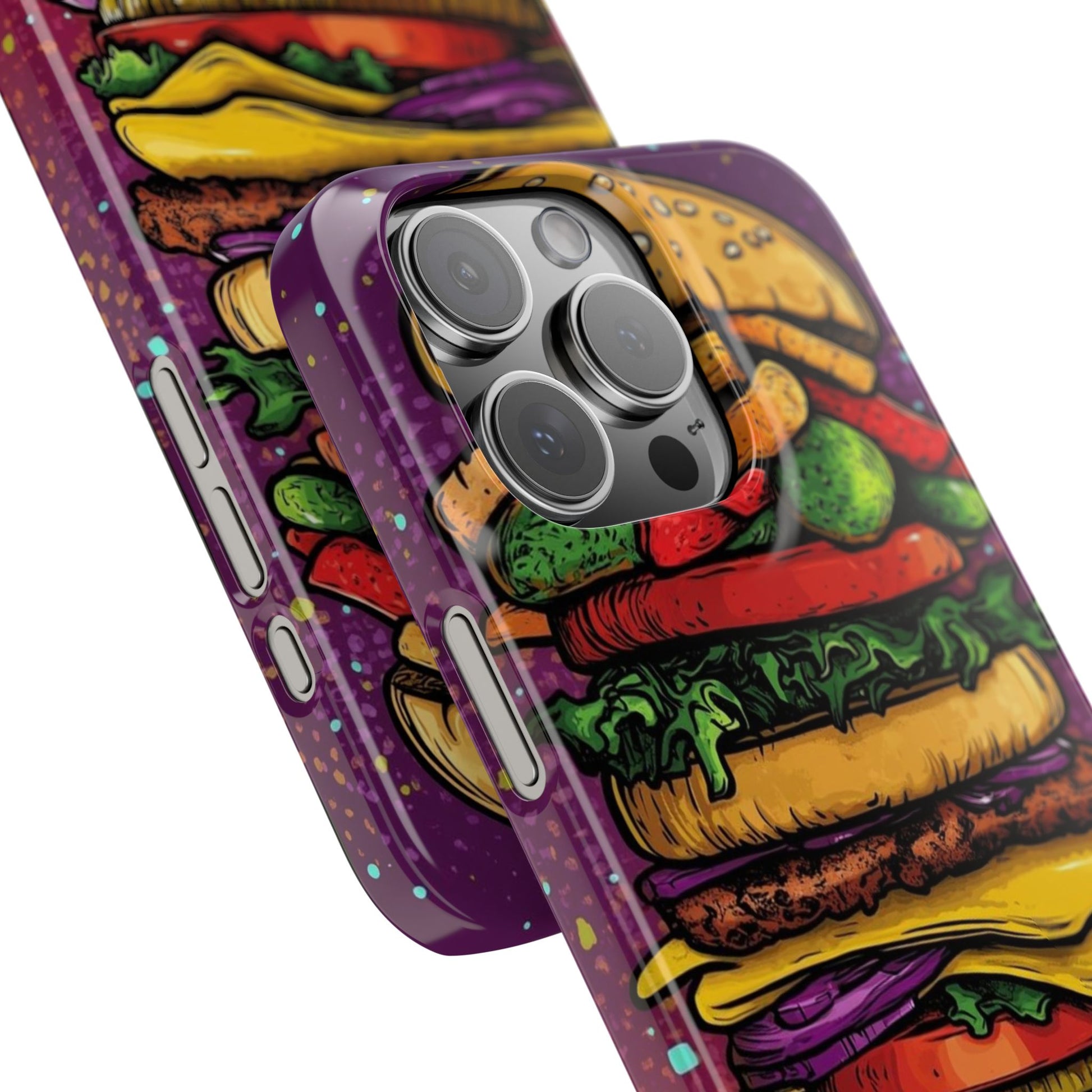 Giant hamburger slim phone case