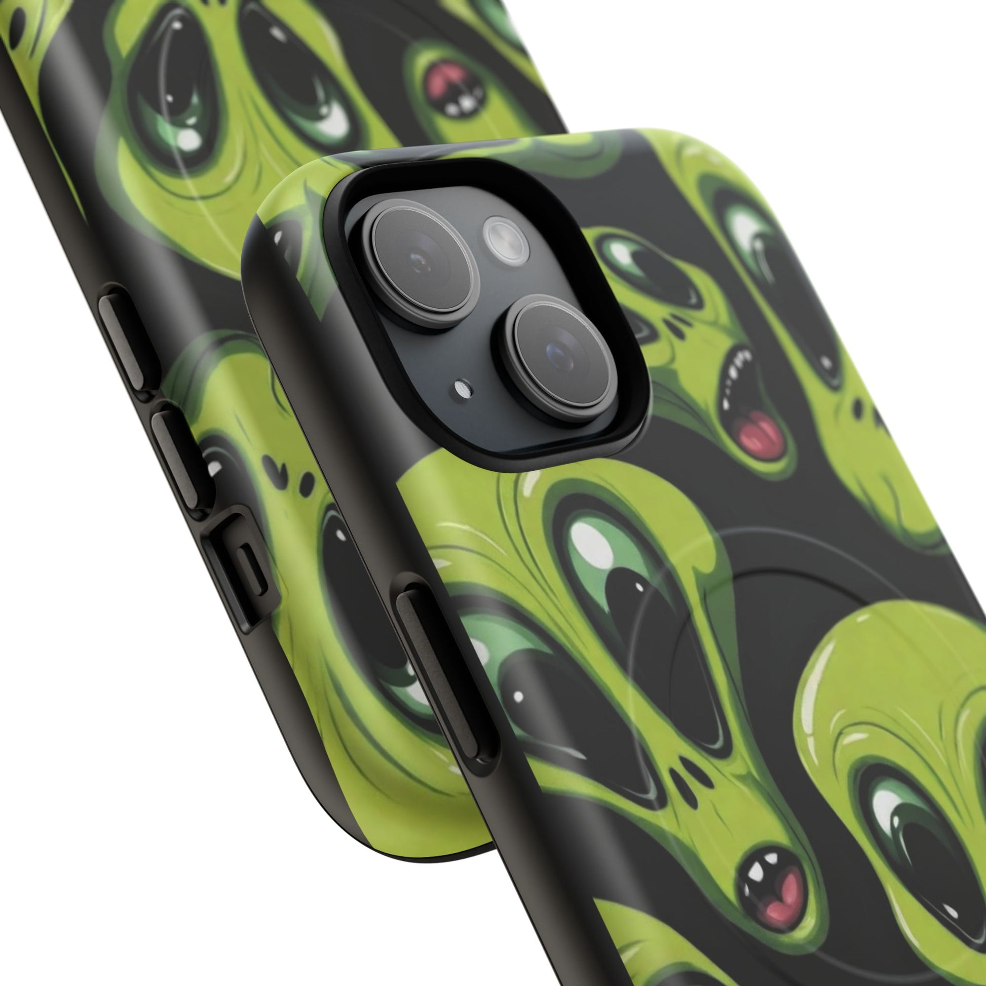 Alien Vibes Tough Magnetic Phone Case - Unique Design for Sci-Fi Lovers
