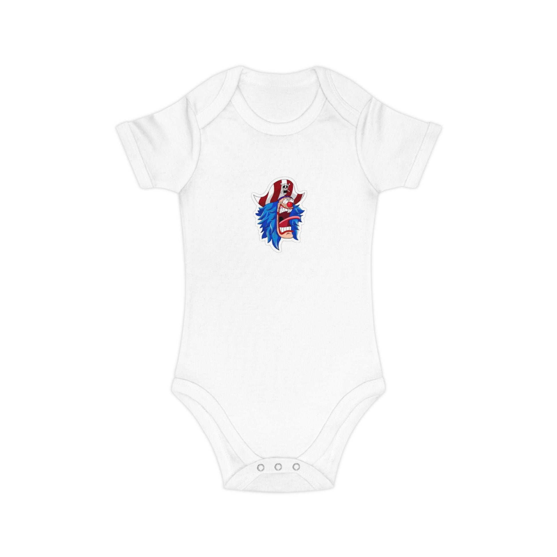 Cute Patriotic Baby Bodysuit with Colorful Shield Design