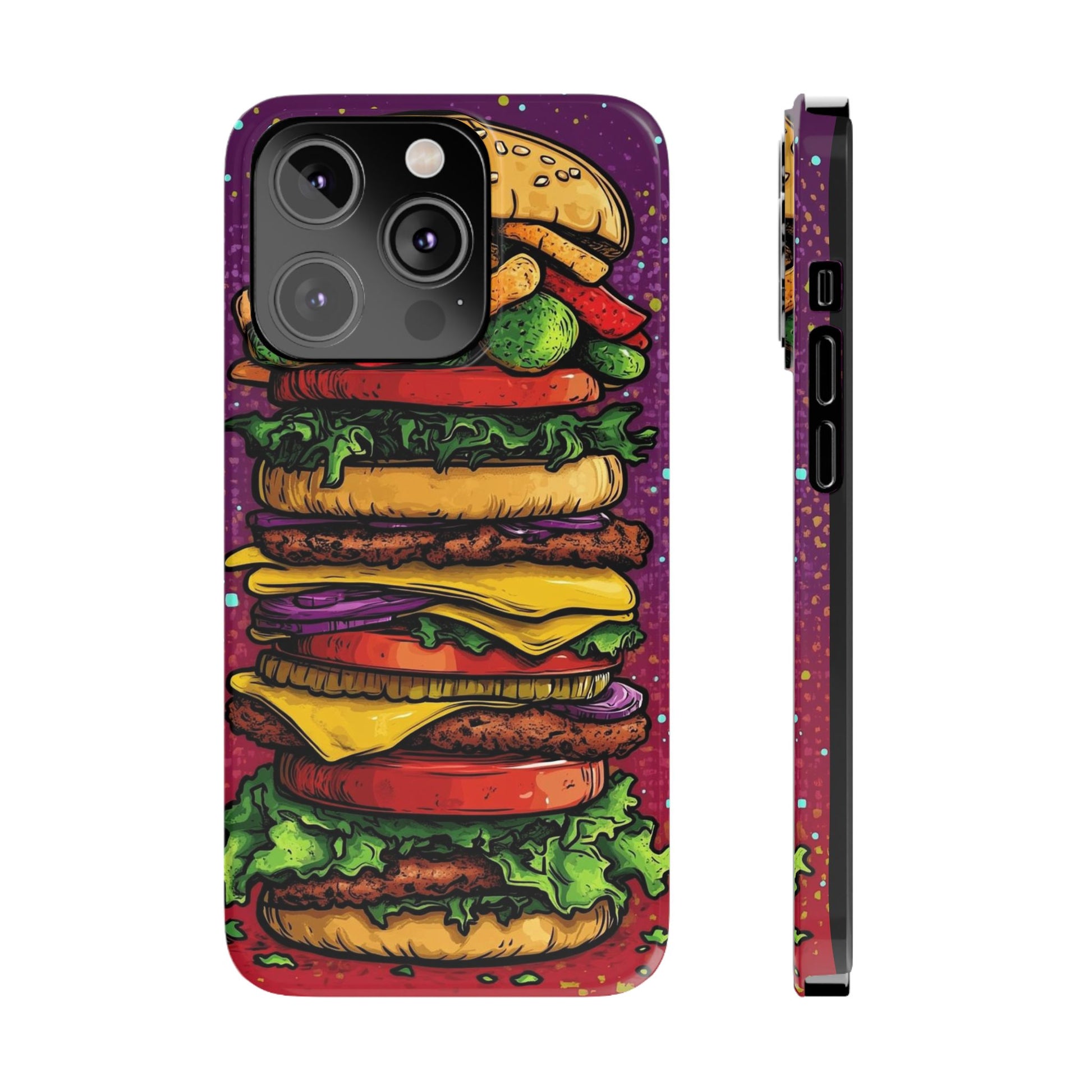 Giant hamburger slim phone case