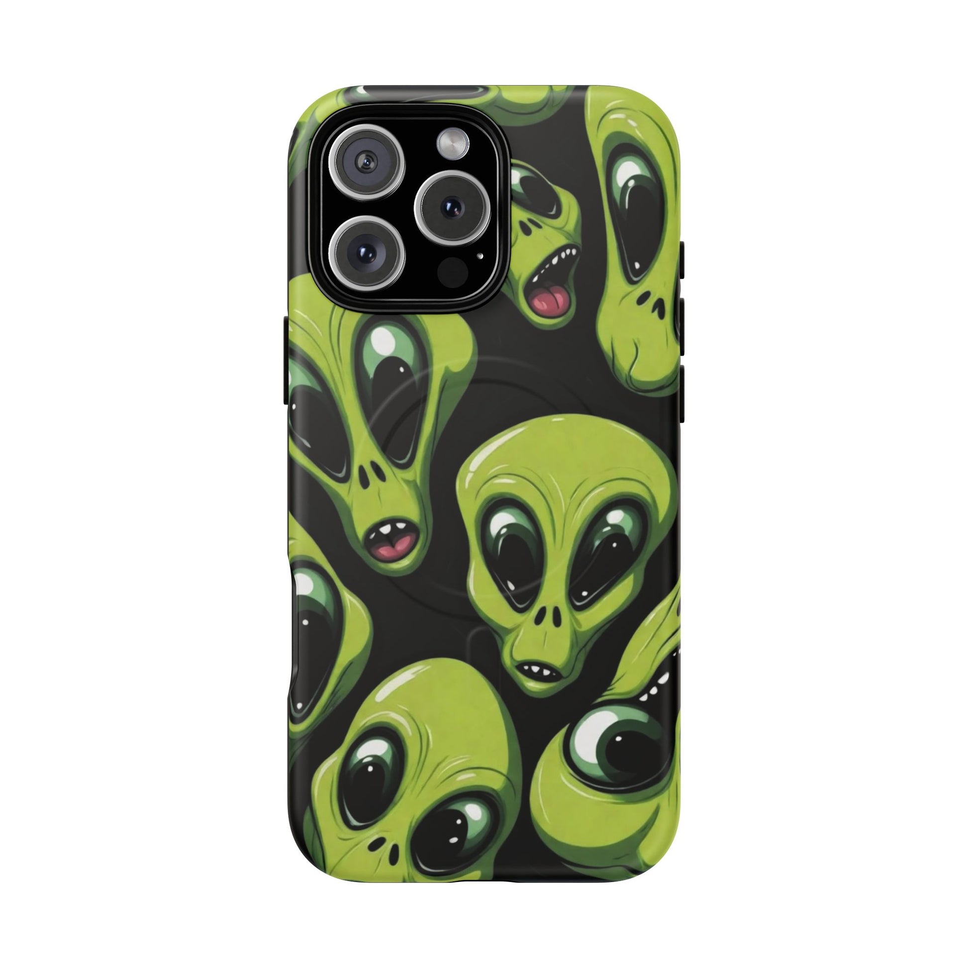 Alien Vibes Tough Magnetic Phone Case - Unique Design for Sci-Fi Lovers