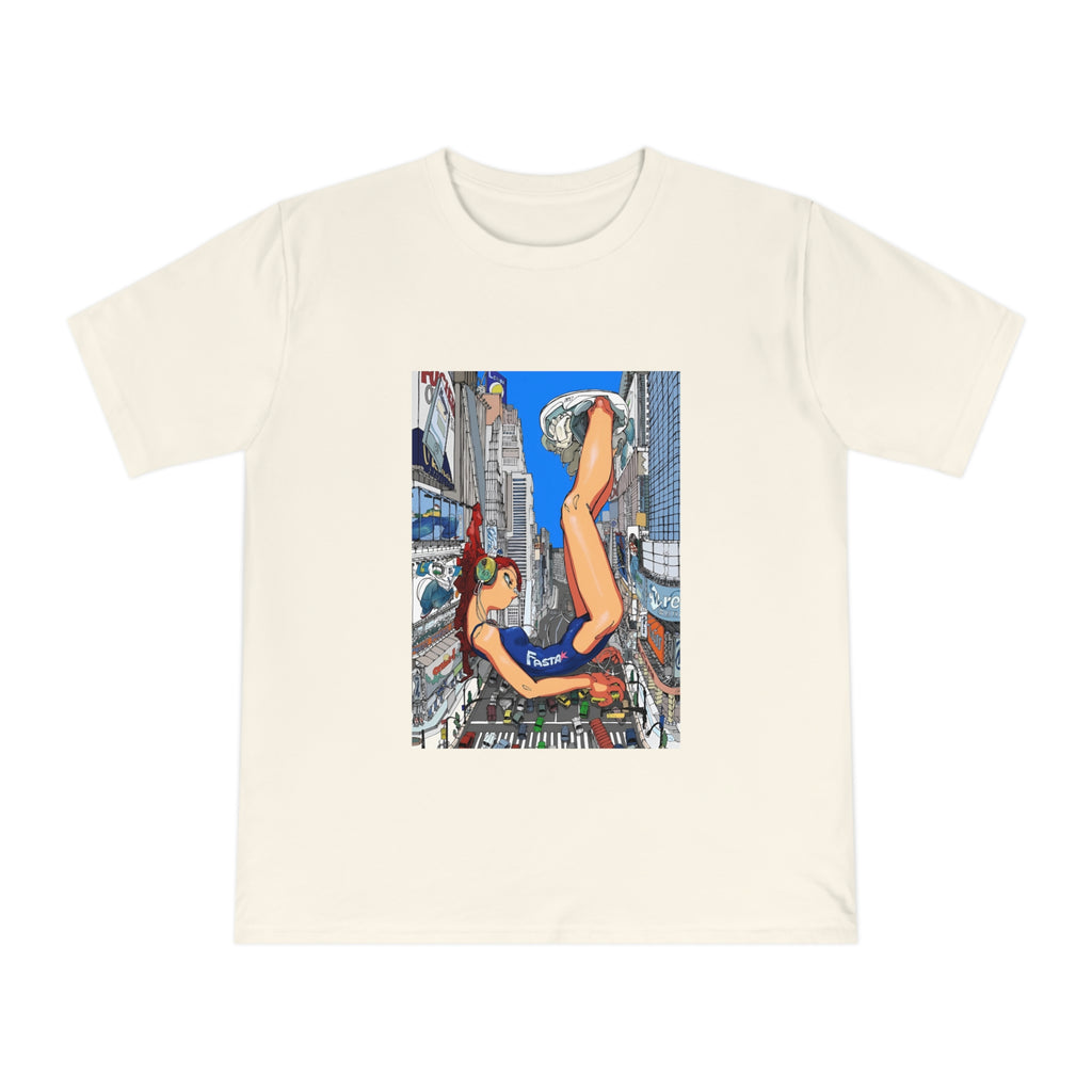 Futuristic city girl Jersey T-shirt
