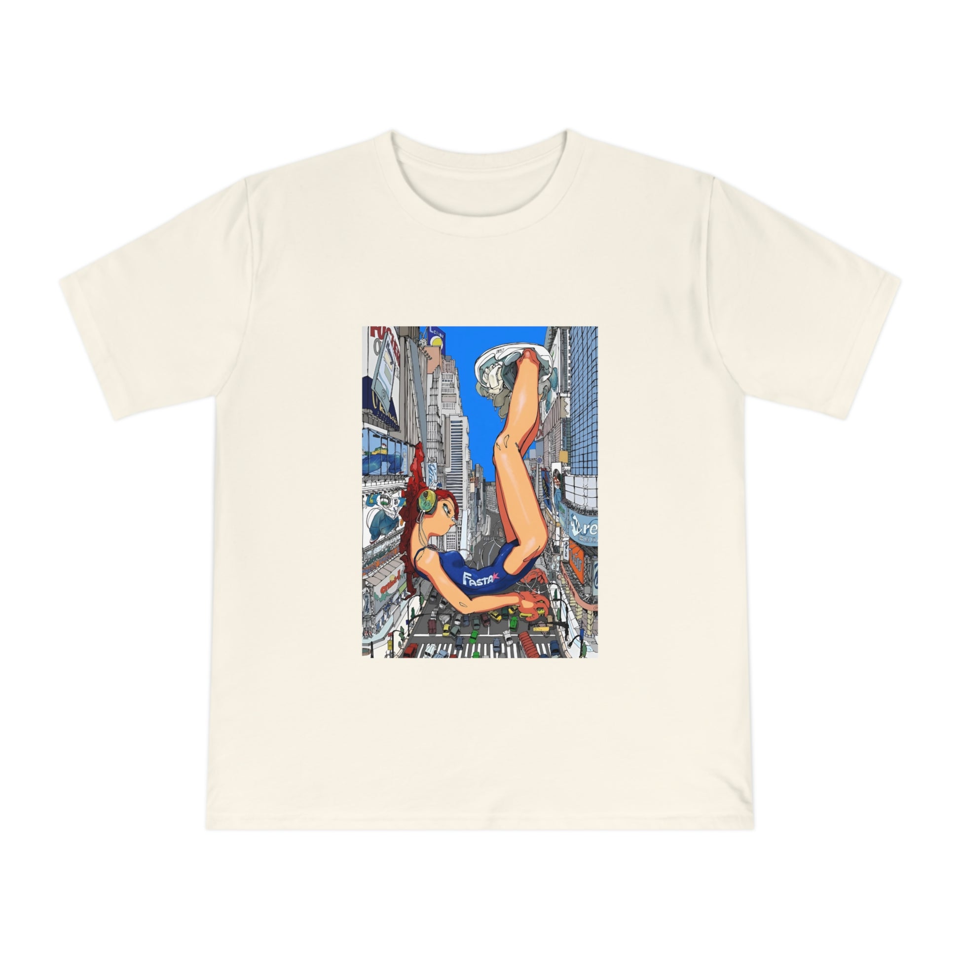 Futuristic city girl Jersey T-shirt