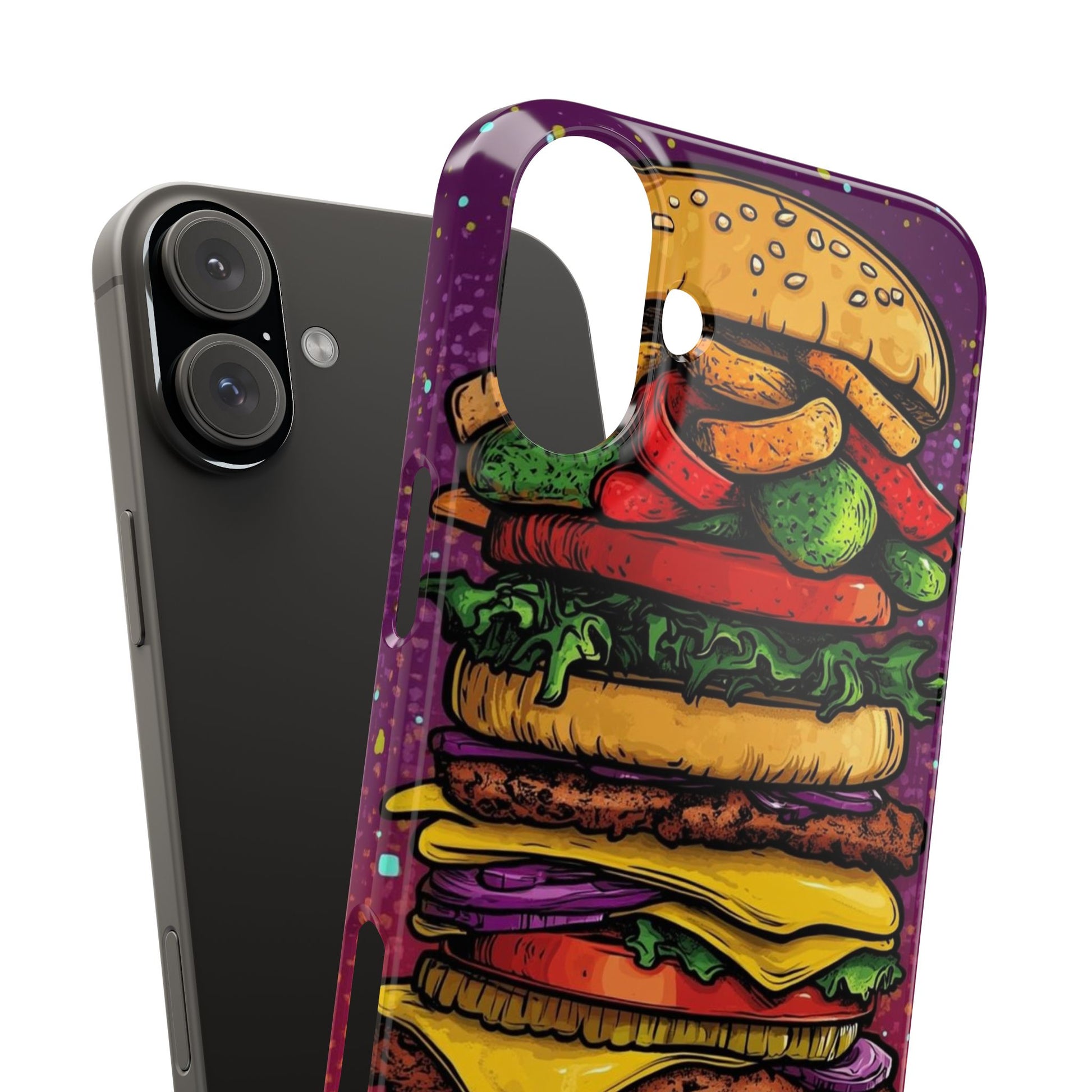 Giant hamburger slim phone case